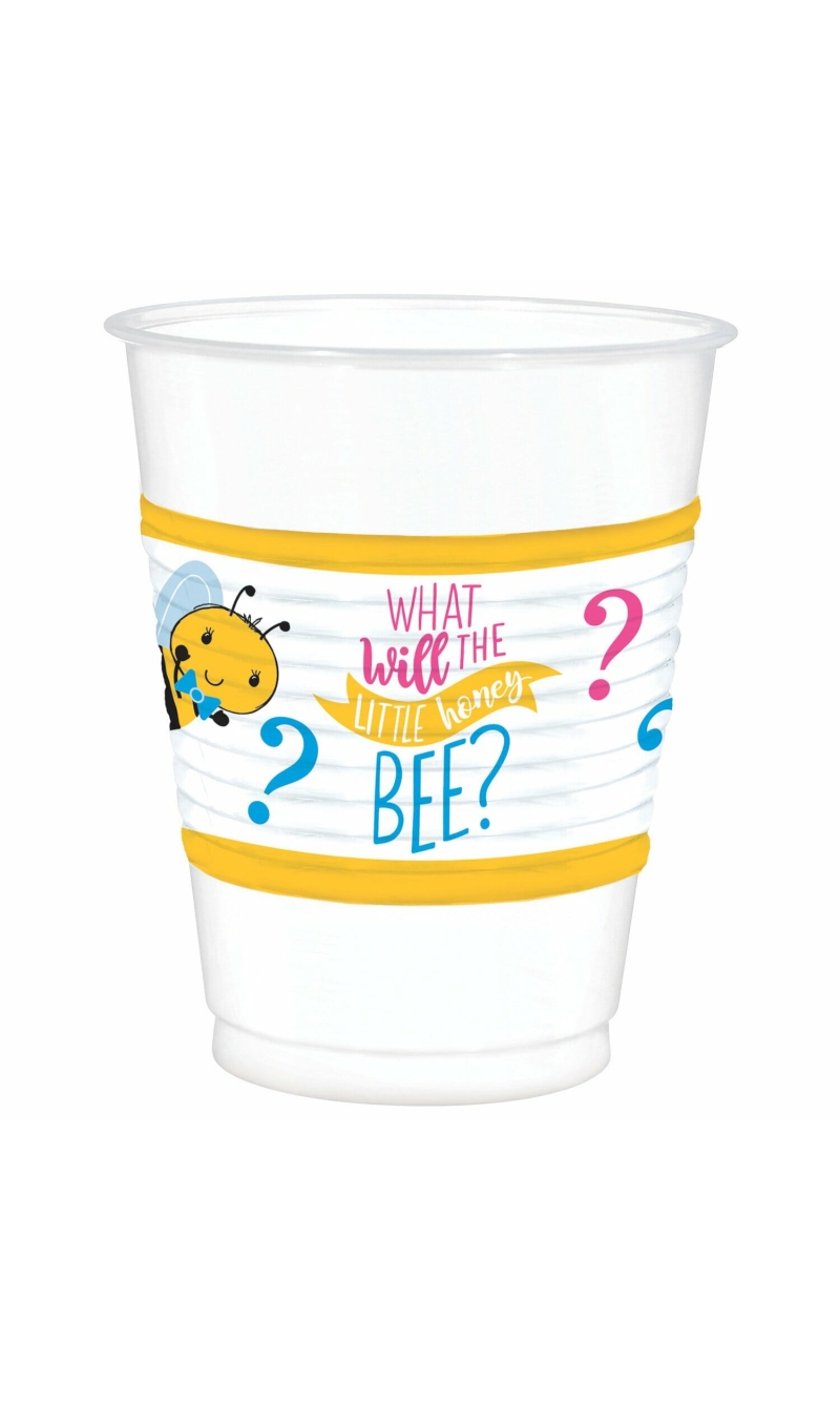 What Will It Bee? Jumbo Plastic Cups 473ml - 25pk