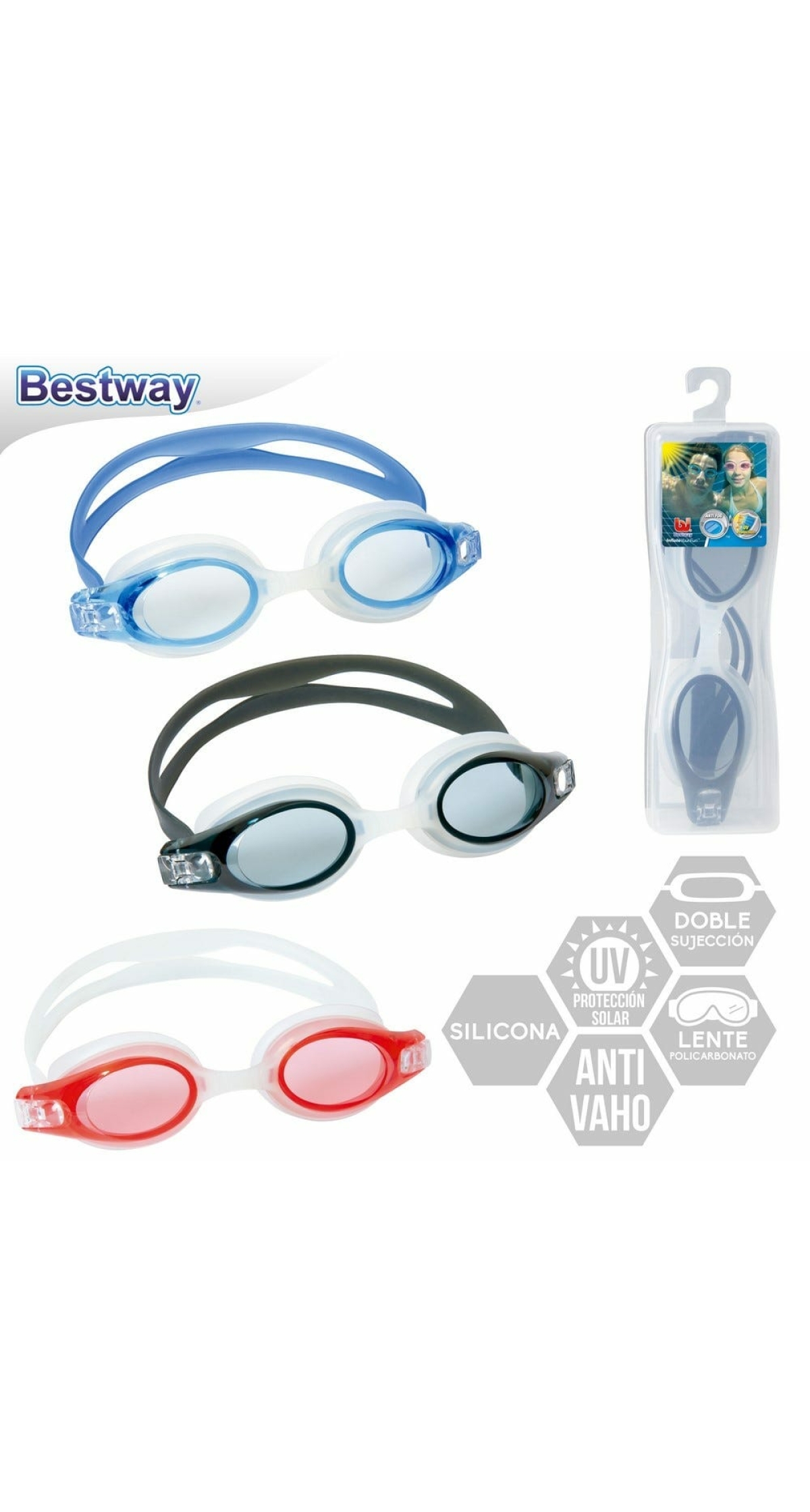 BestWay Athleta Assorted Swimming Goggles Age 14+ Years (Online Only)