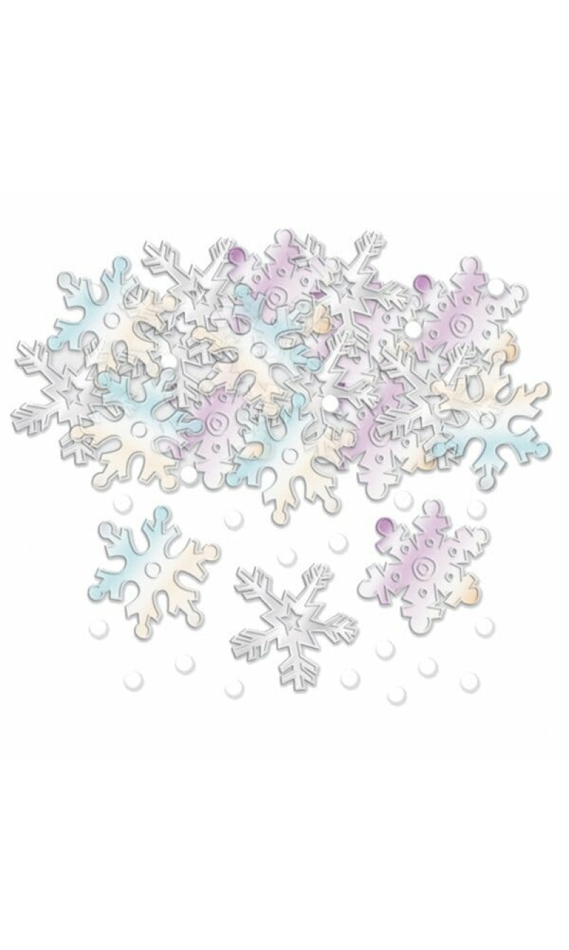 Christmas Iridescent Snowflakes  Embossed Confetti - 14g