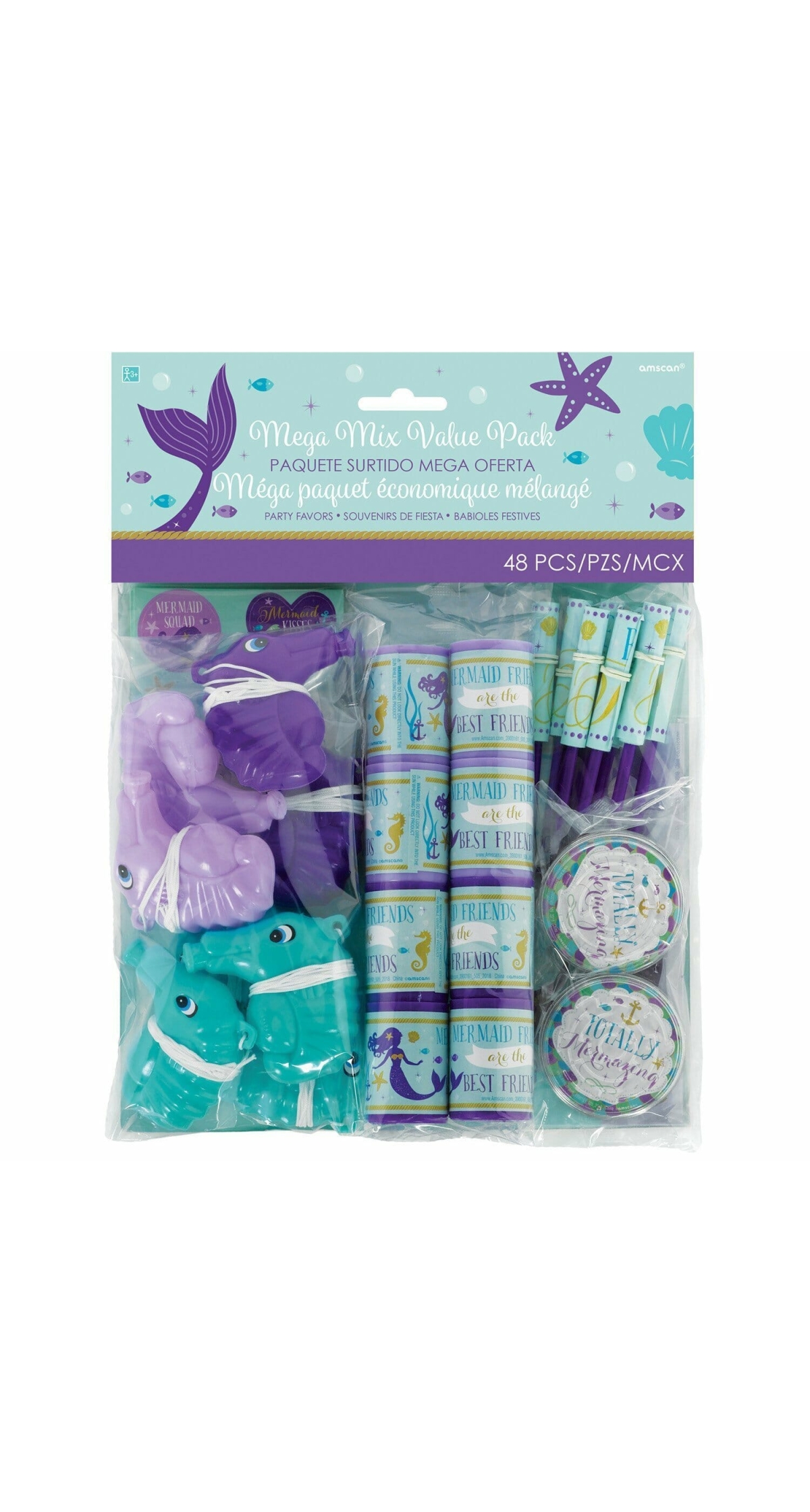 Mermaid Wishes Party Favour Pack - 48pk