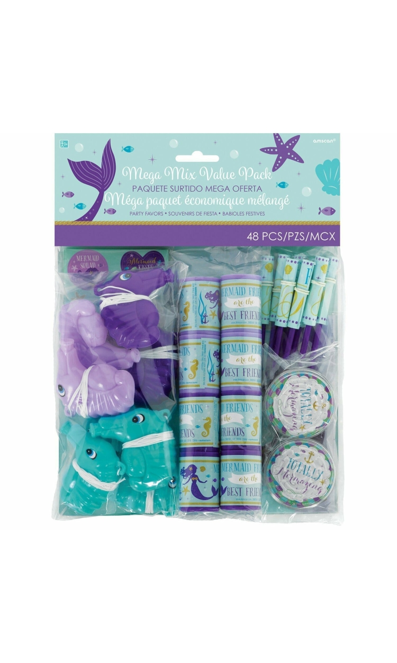 Mermaid Wishes Party Favour Pack - 48pk