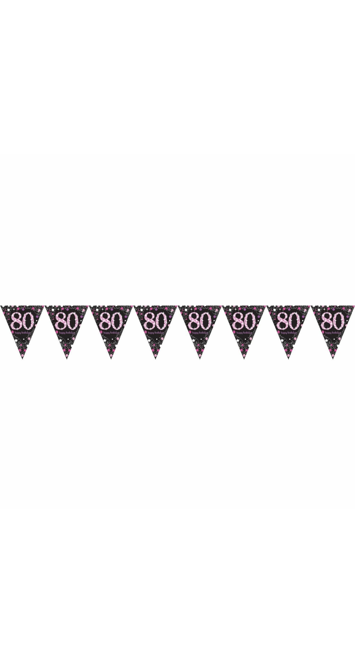 Pennant Banner Pink Celebration age 80 -  4M