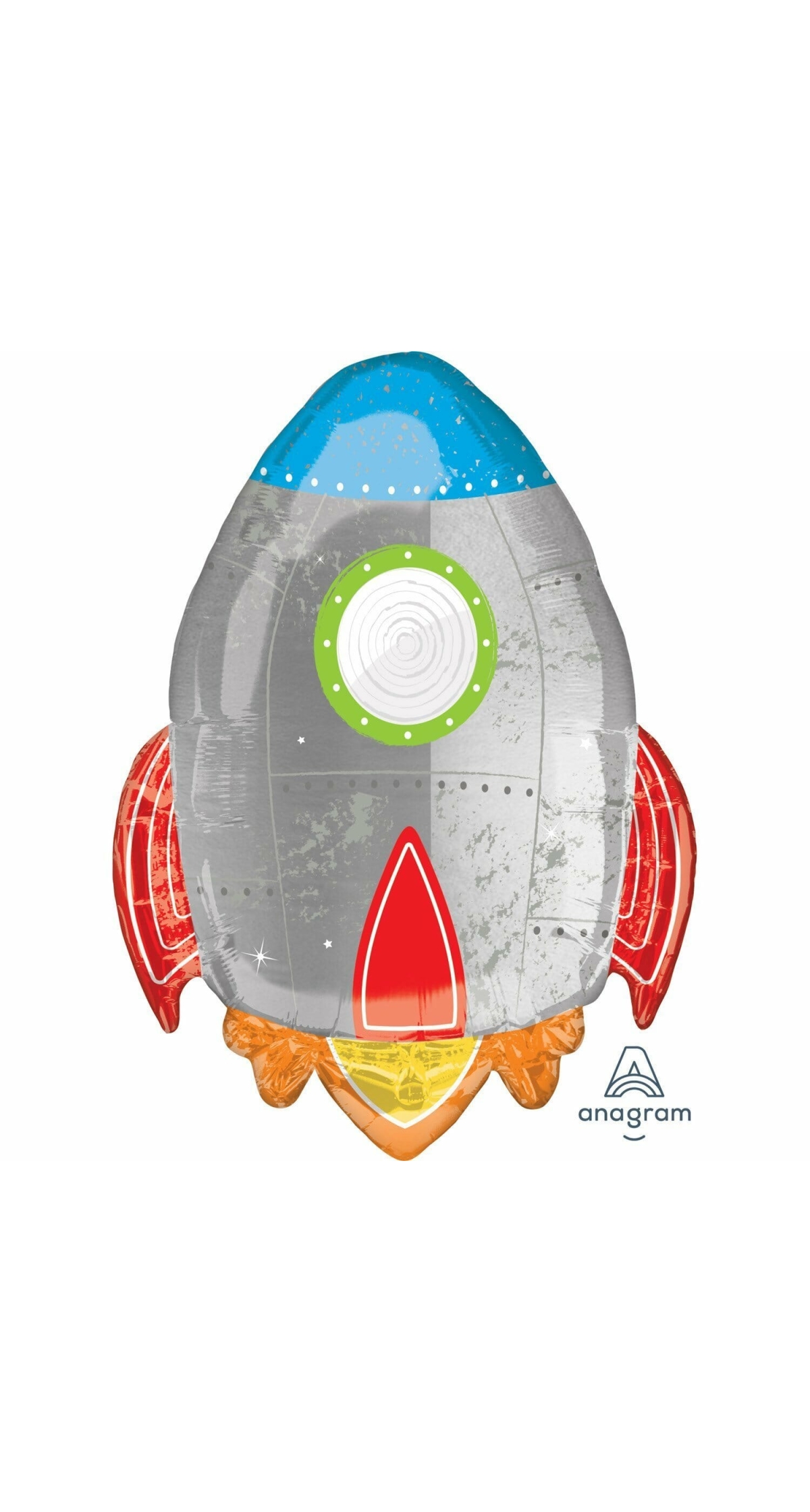Blast off Birthday SuperShape Foil Balloon - 21" x 29" (53cm x 73cm)