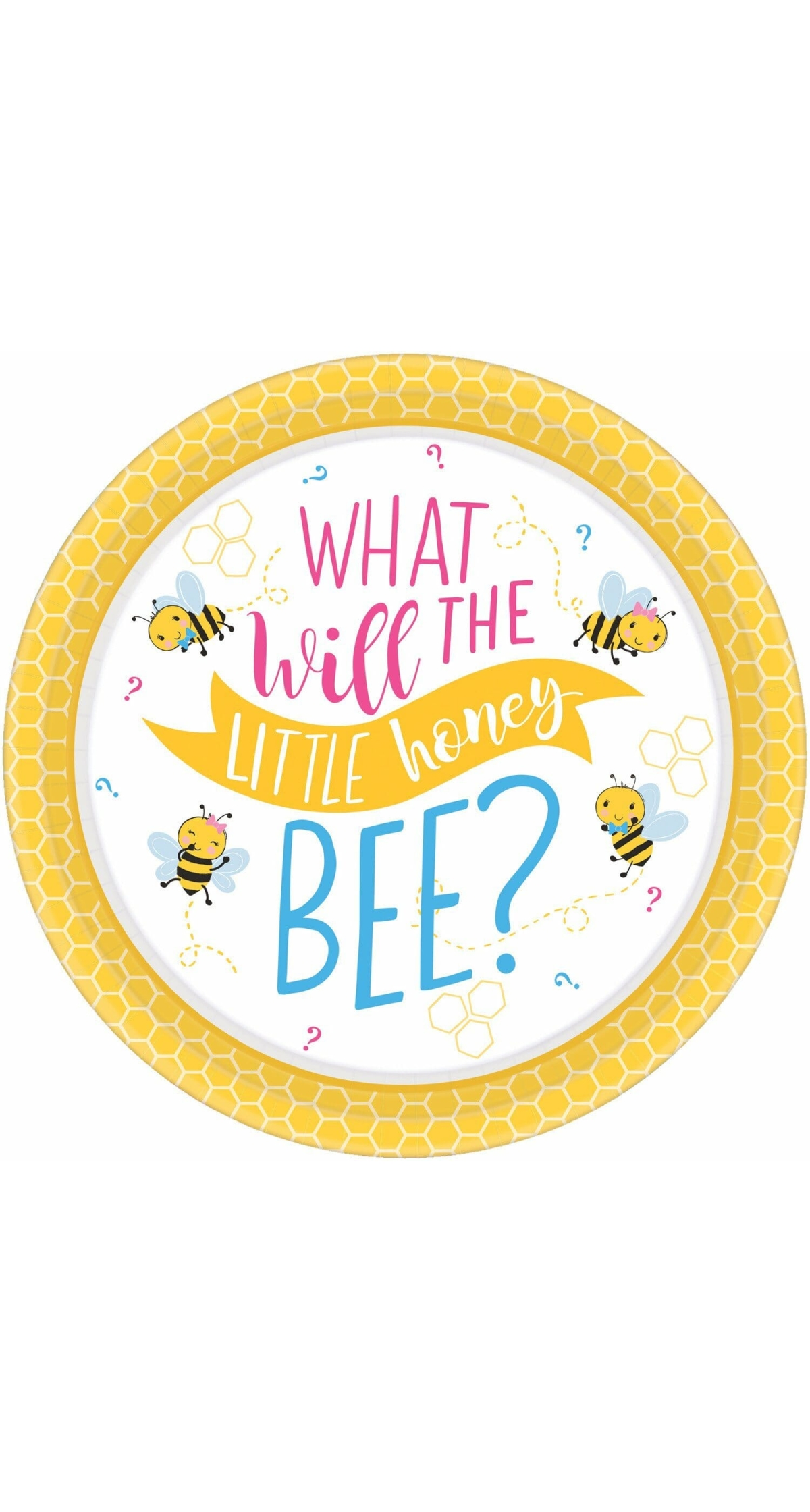 What Will It Bee? Paper Plates Round (26.7 cm) - 8pk