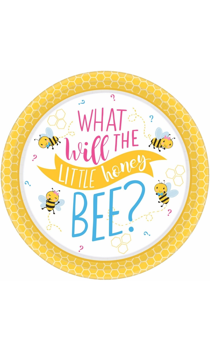 What Will It Bee? Paper Plates Round (26.7 cm) - 8pk