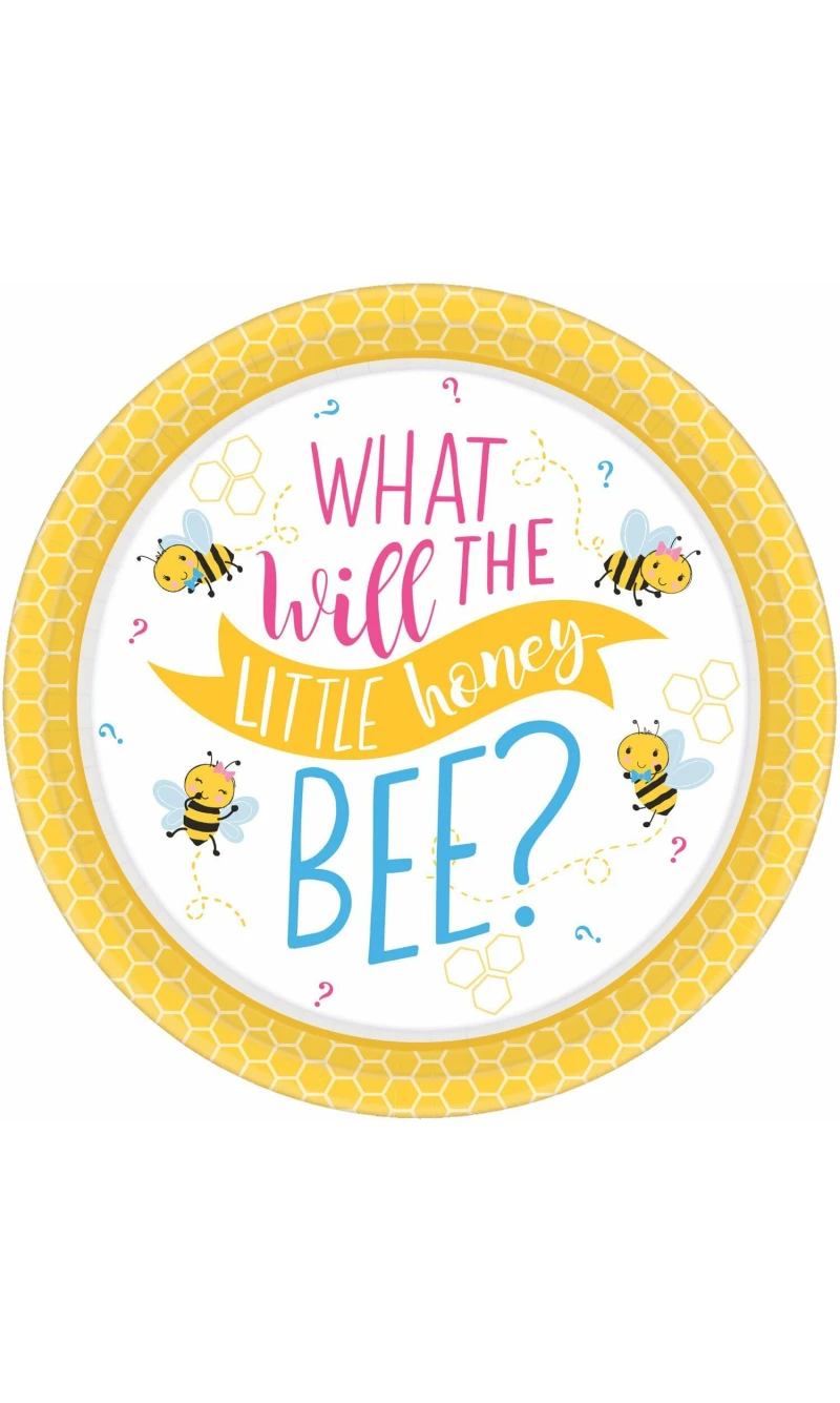 What Will It Bee? Paper Plates Round (26.7 cm) - 8pk