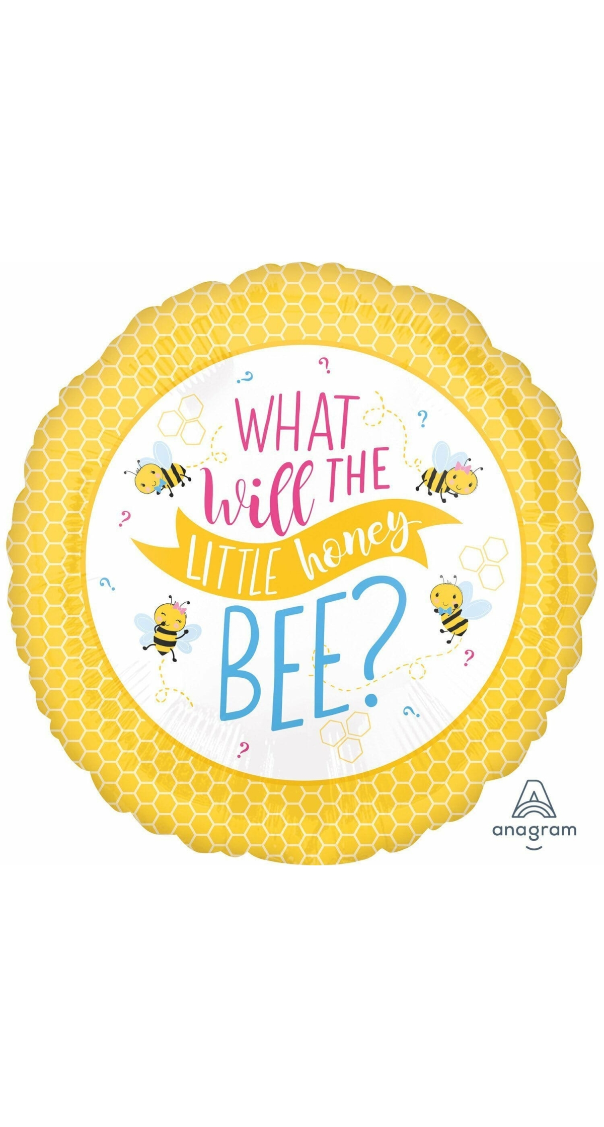 What Will it Bee Foil Balloon - 17"