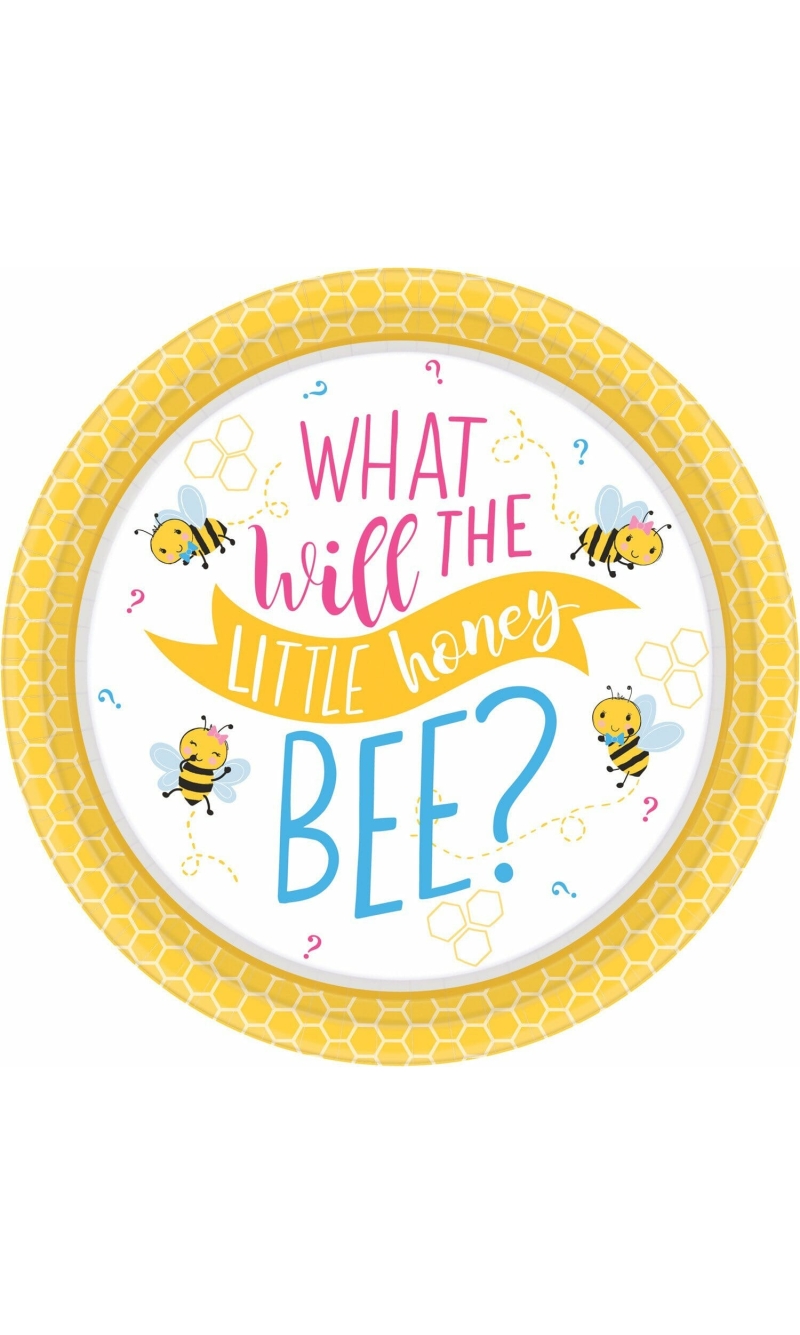 What Will It Bee? Paper Plates Round (17.7 cm) - 8pk