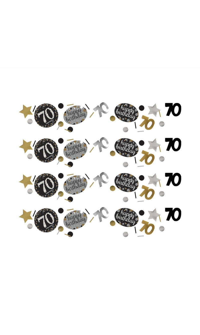 70th Gold Sparkling Celebration Confetti – 34g