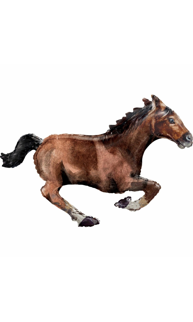 Galloping Horse SuperShape Foil Balloon - 101cm x 63cm
