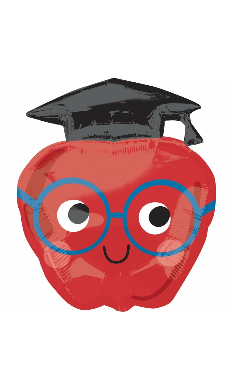Graduation SuperShape Future Dreams Apple Foil Balloon - 58cm x 68cm