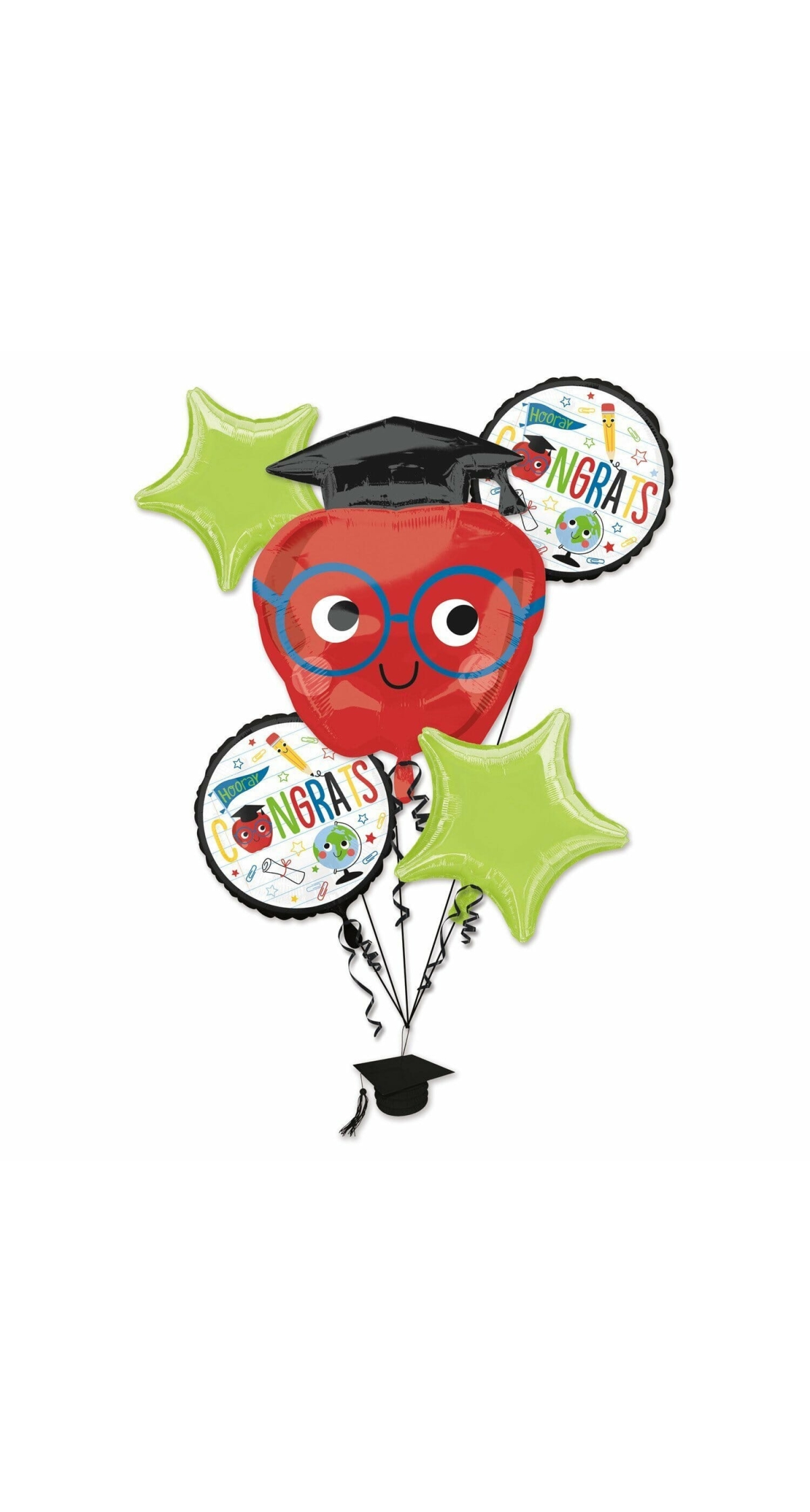 Graduation Congrats Bouquet Future Dreams Foil Balloons - 5pk