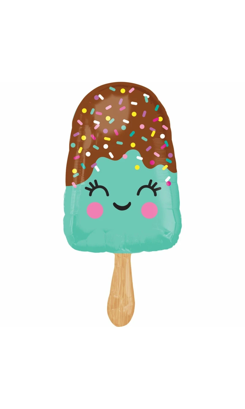 Happy Ice Cream Bar SuperShape Foil Balloon - 43cm x 88cm