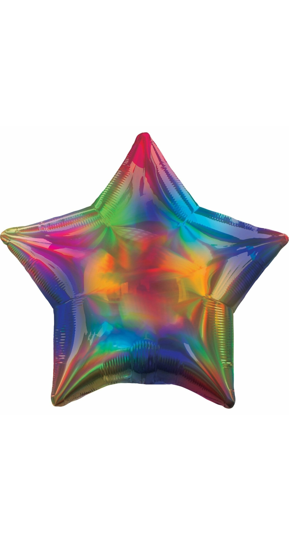 Holographic Iridescent Rainbow Star Foil Balloon - 18'' (43cm)