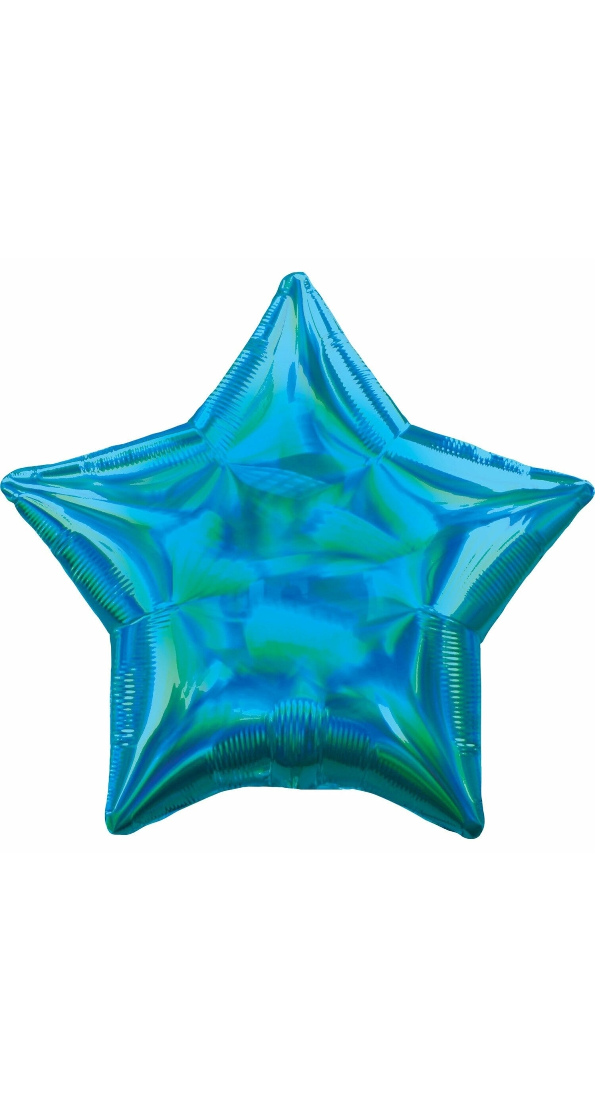 Holographic Iridescent Cyan Standar Foil Balloon - 18'' (43cm)