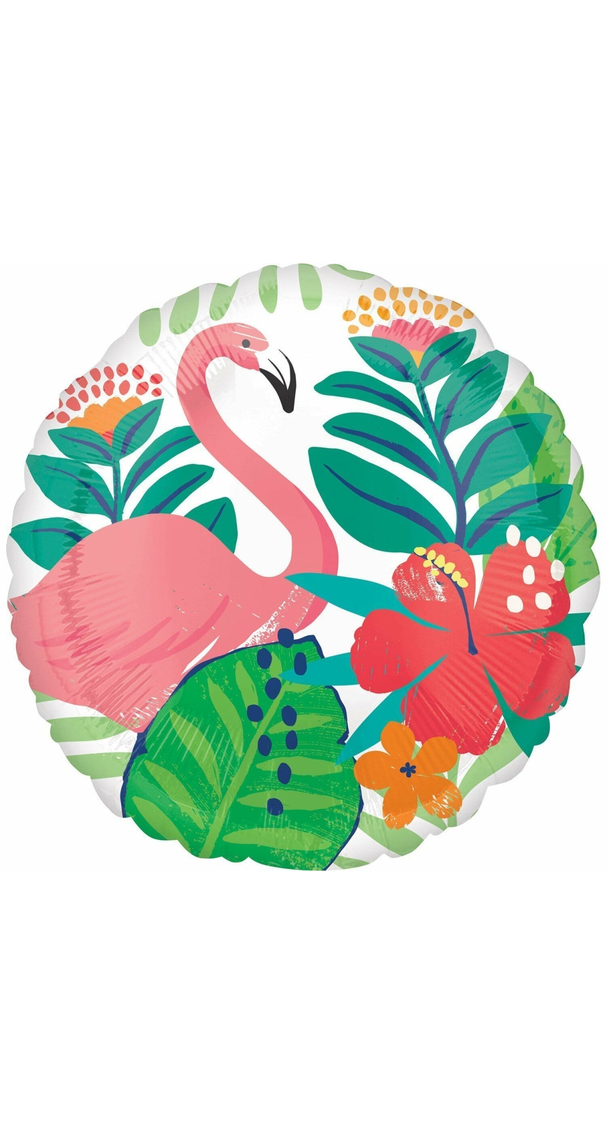 Hawaiian Flamingo Tropical 17" -  Foil Balloon