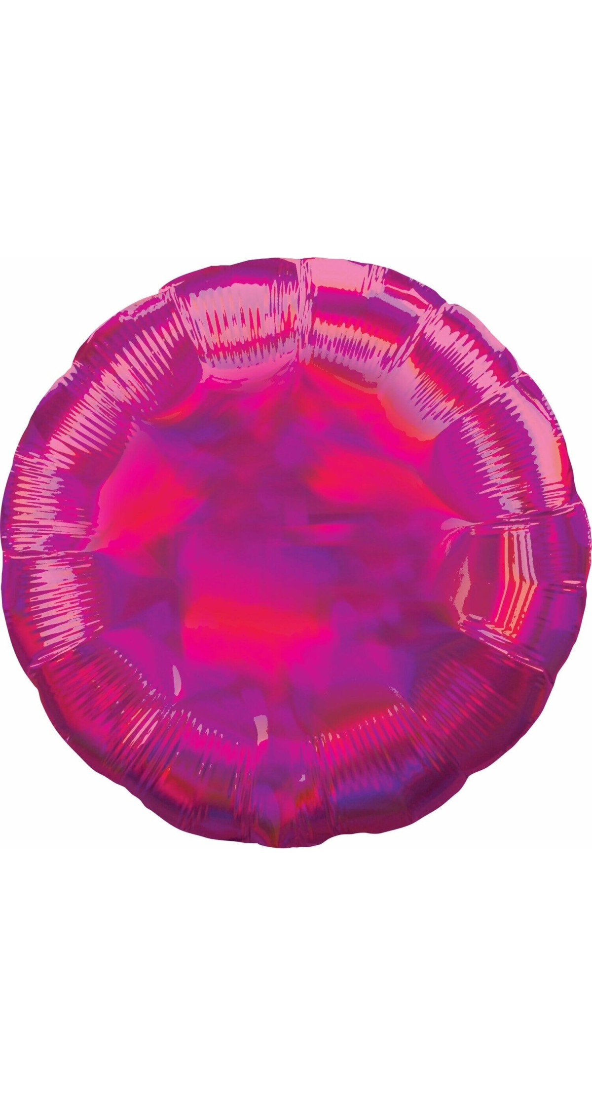 Holographic Iridescent Magenta Circle Standard Foil Balloon - 18'' (43cm)