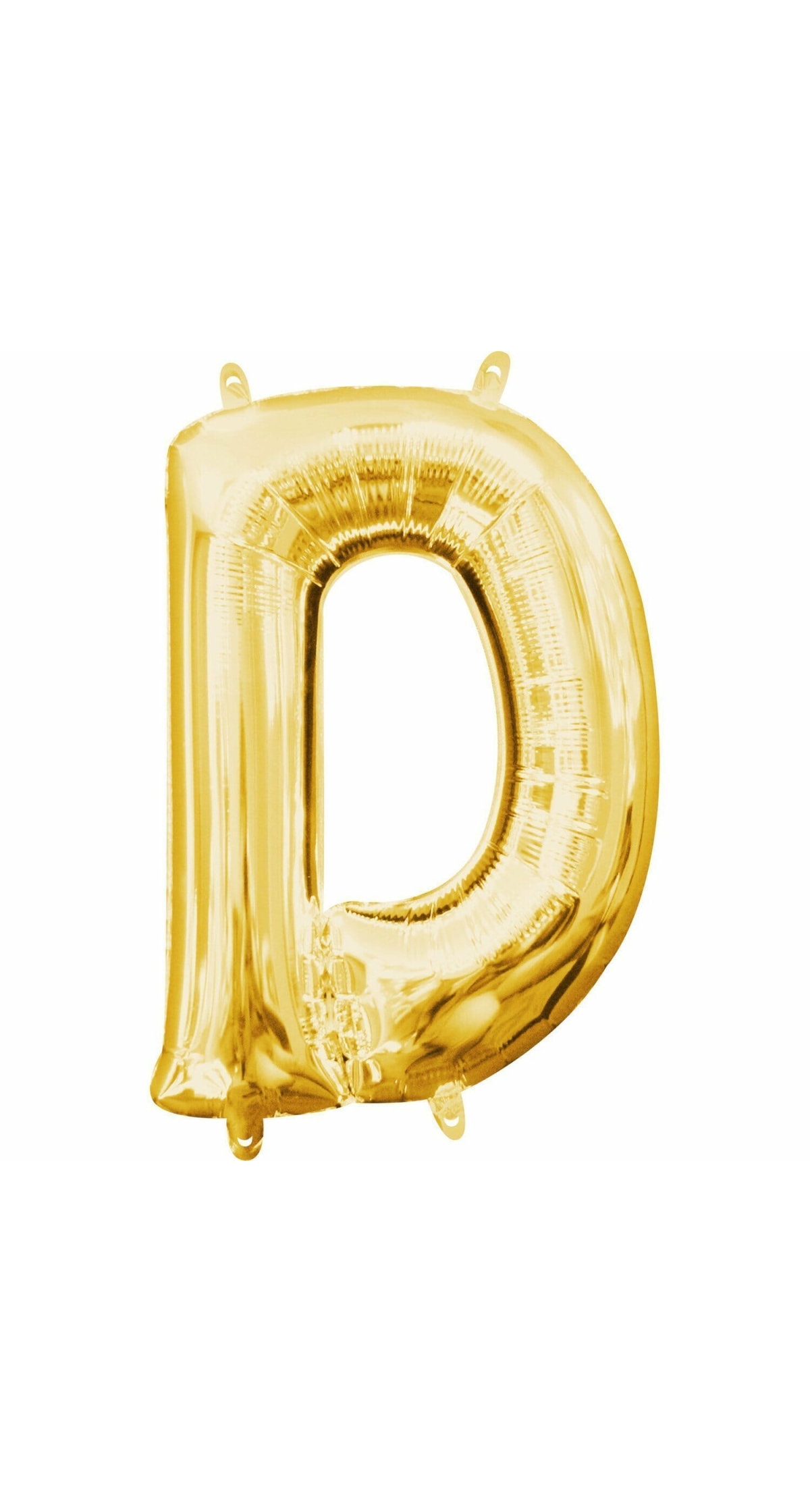 Gold Letter " D " Foil Balloon 16''