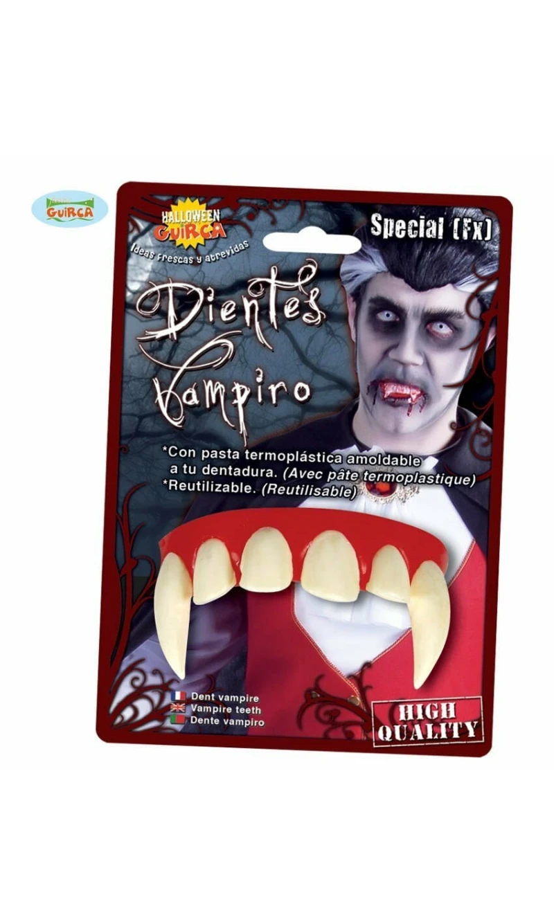 Vampire Teeth With Thermoplastic Paste (2184)