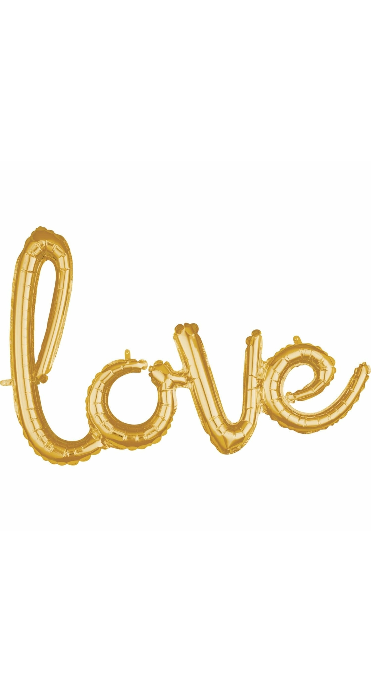 Gold Phrase "Love" Foil Balloon (78cm x 53cm)