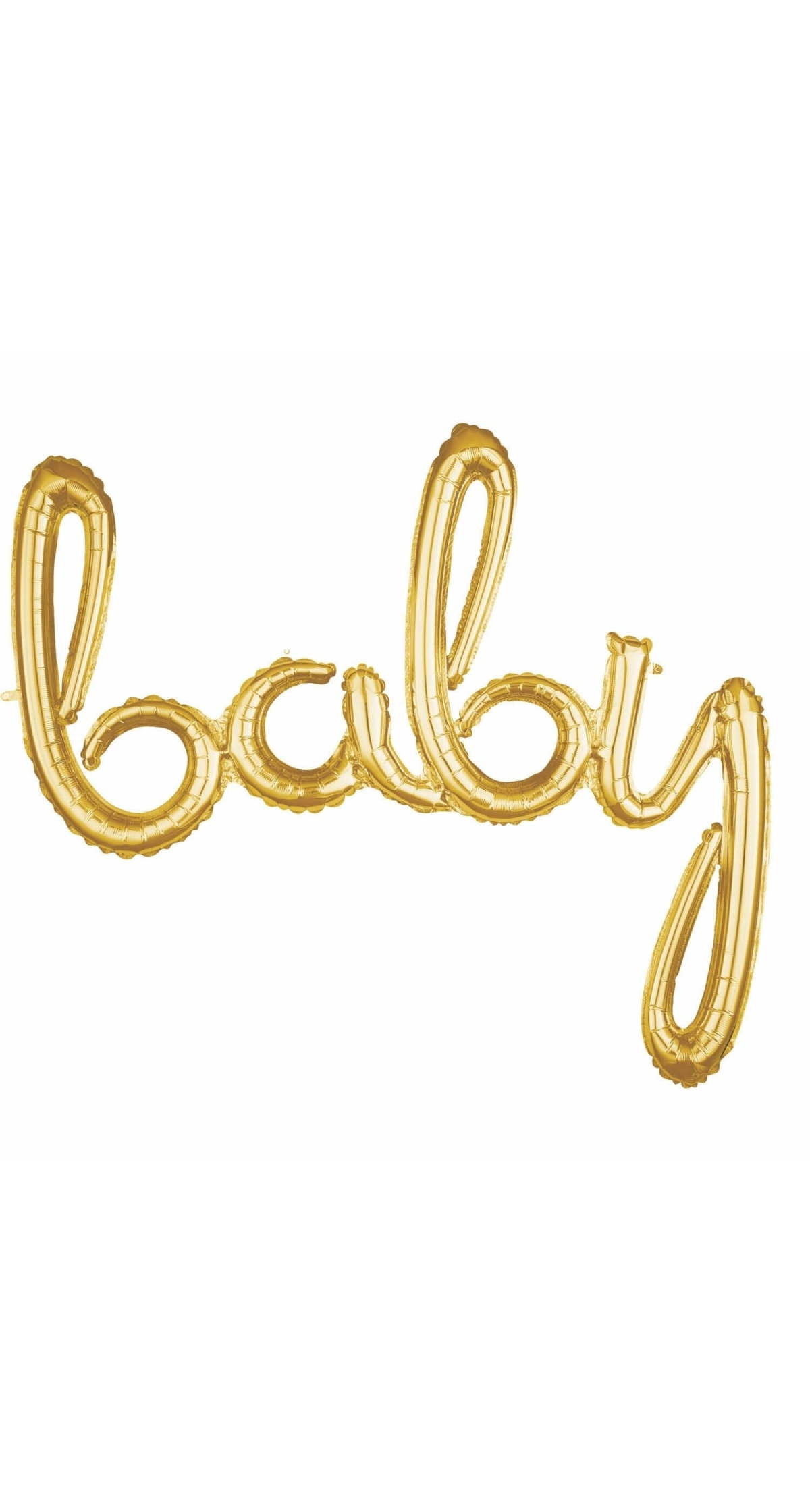 Gold Phrase "Baby" Foil Balloon 99cm x 83cm)
