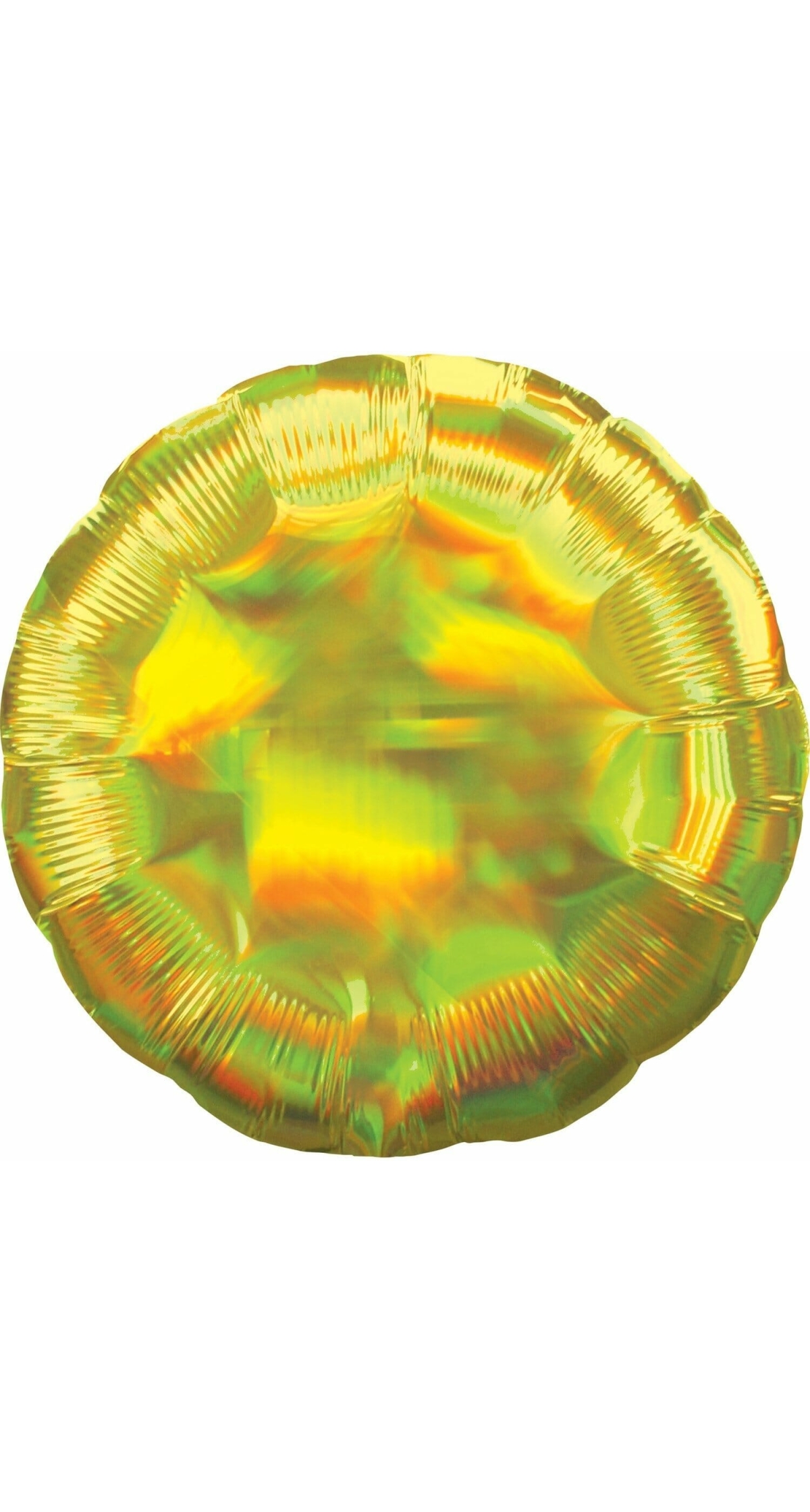 Holographic Iridescent Yellow Standard Circle Foil Balloon -  18'' (43cm)