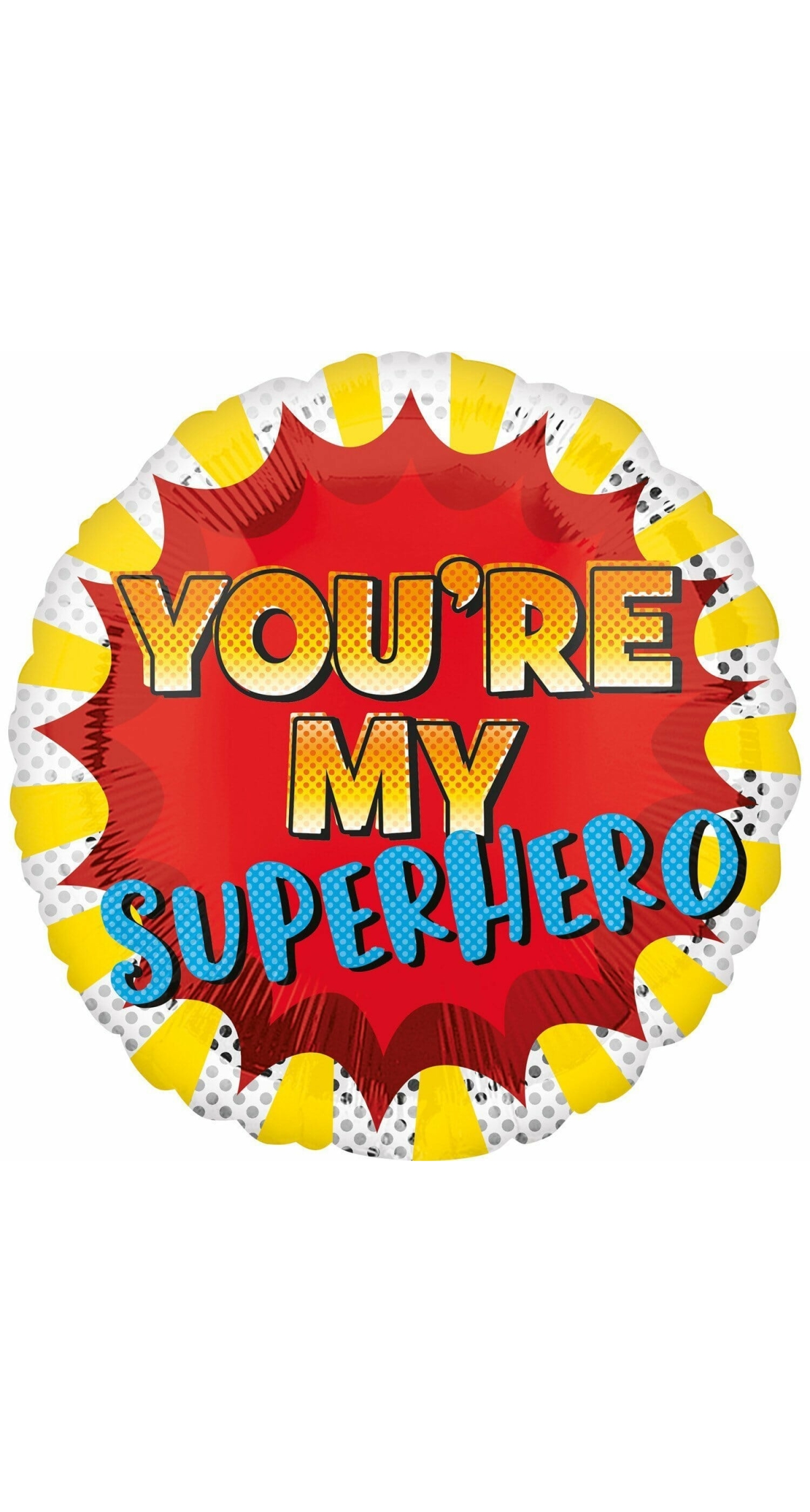 Father's Day You're My Superhero - 17" Foil Balloon