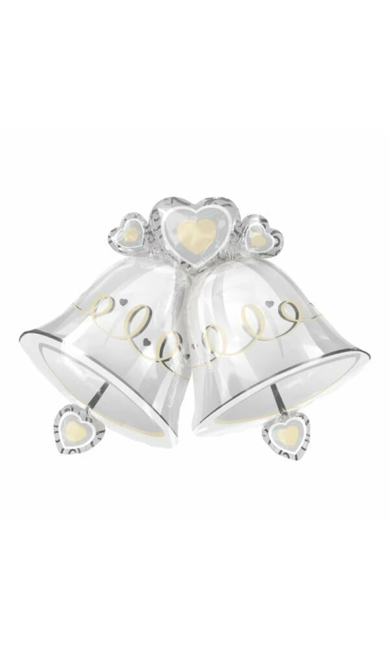 Wedding Bells Super Shape Foil Balloon - 66cm x 89cm