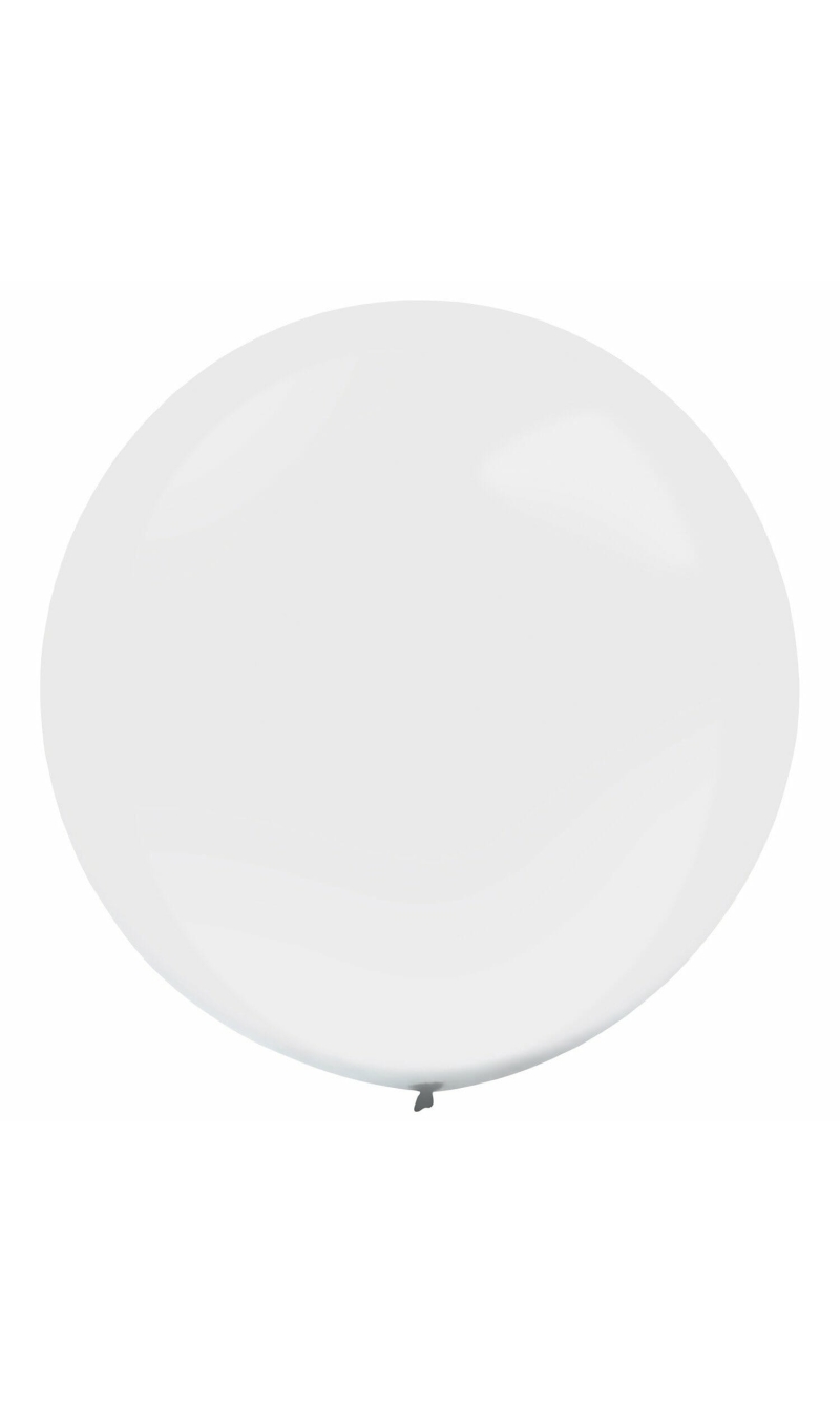 Everts Latex Balloon Frosty White Standard - (24"/60cm)