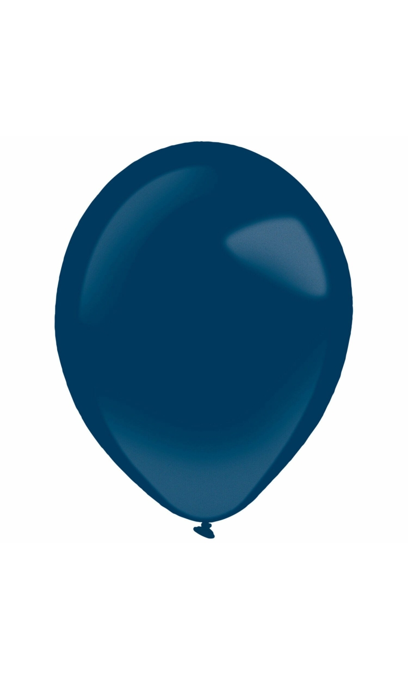 Latex Balloon Decorator Navy Flag Blue Metallic 13 cm / 5 Inches