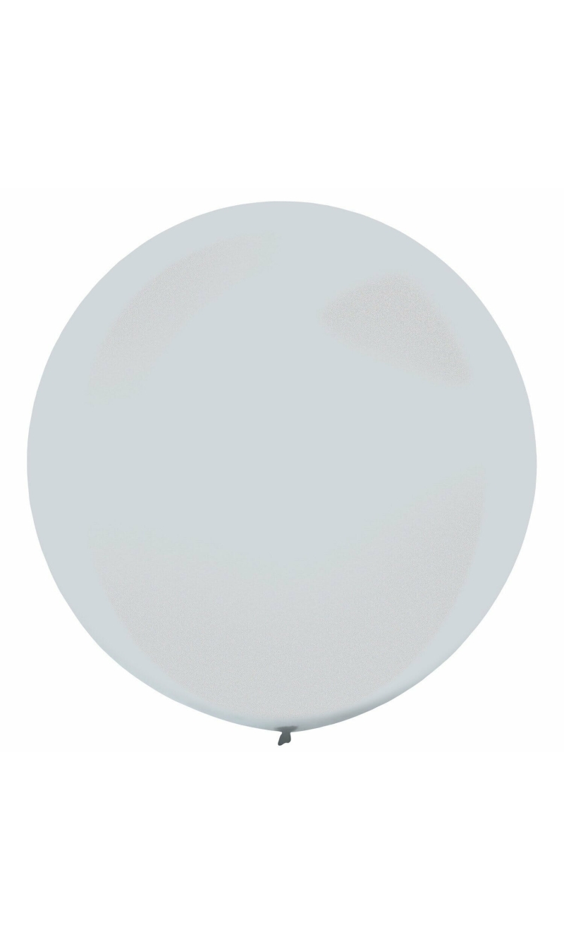 Everts Latex Balloon Silver Metallic - (24"/60cm)