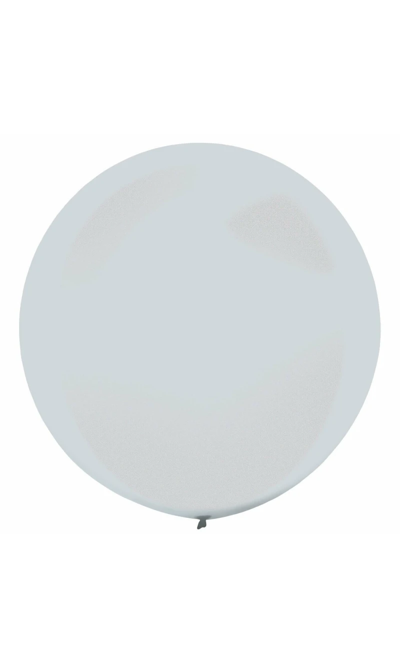 Everts Latex Balloon Silver Metallic - (24"/60cm)