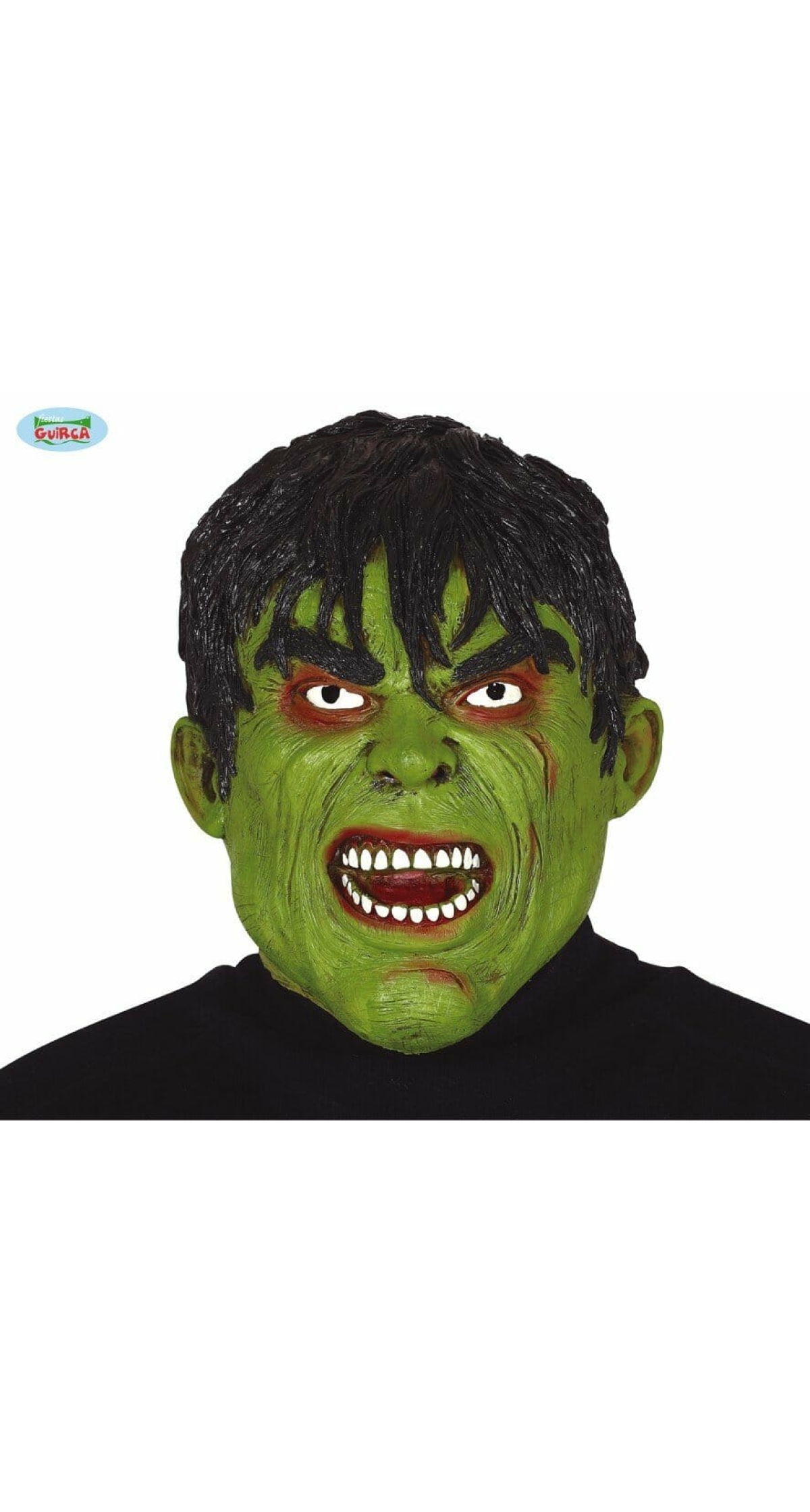 Latex Green Monster (Hulk) Mask - Adult One Size