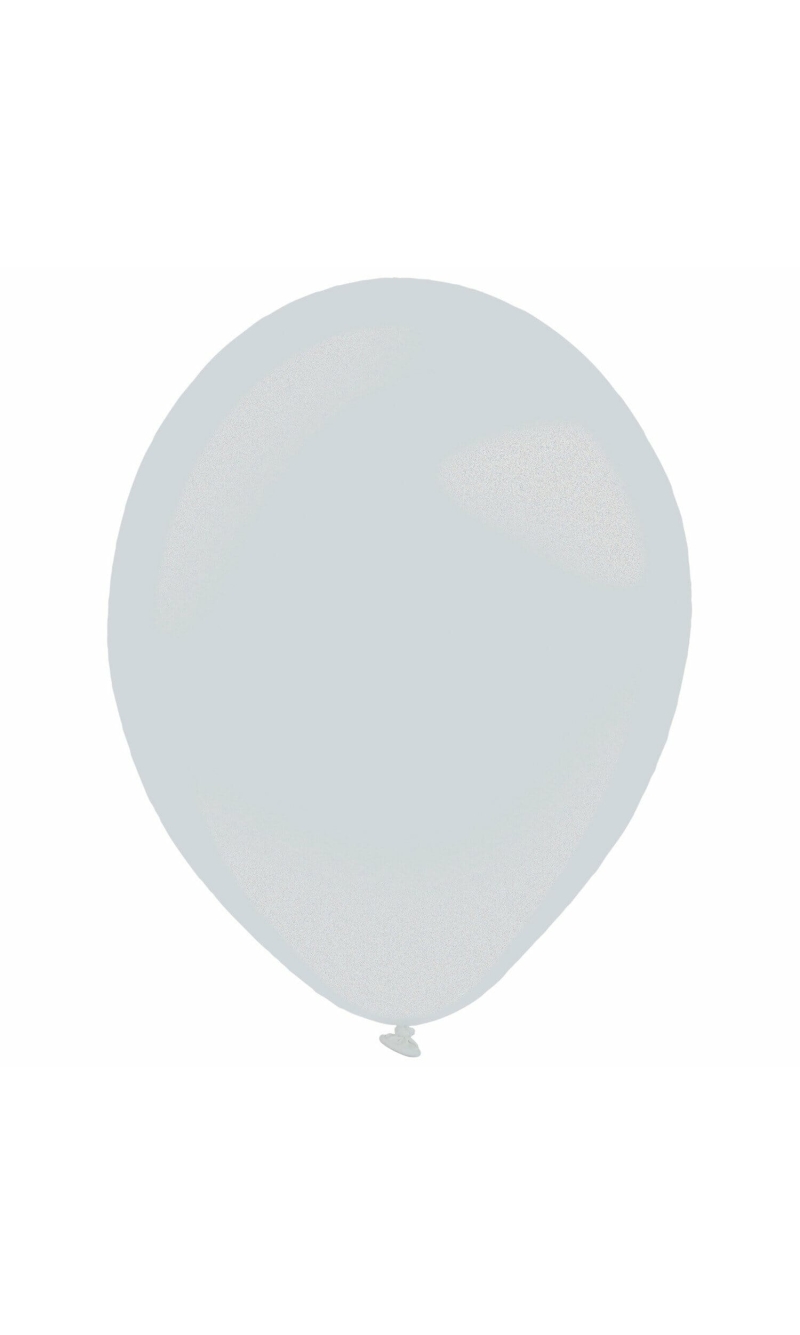 Everts Latex Balloon Silver Metallic - (11"/28cm)
