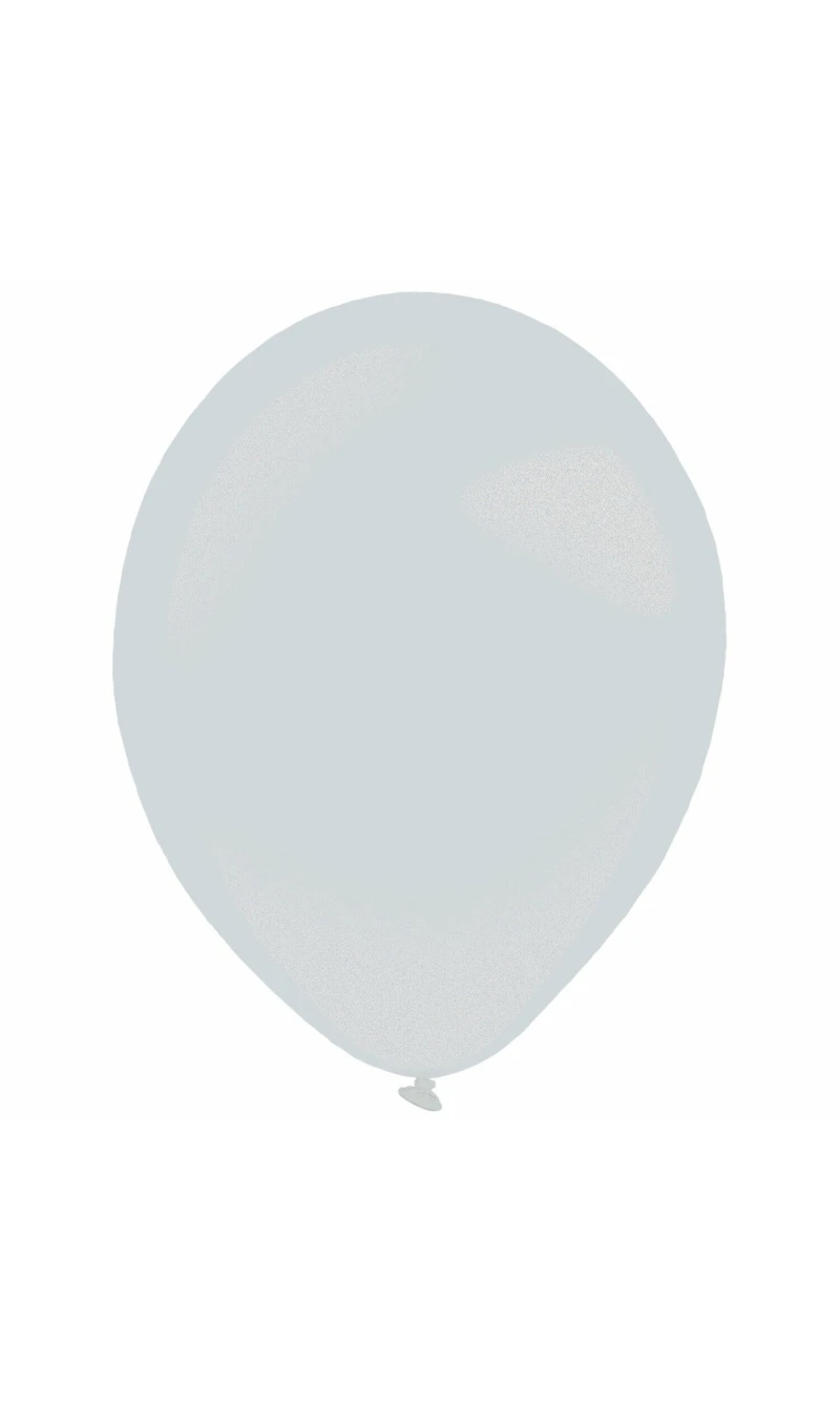 Everts Latex Balloon Silver Metallic - (11"/28cm)