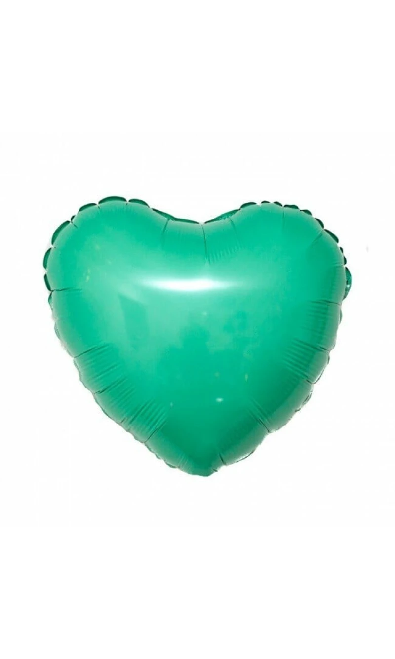 Mint Green Heart Foil Balloon 18''