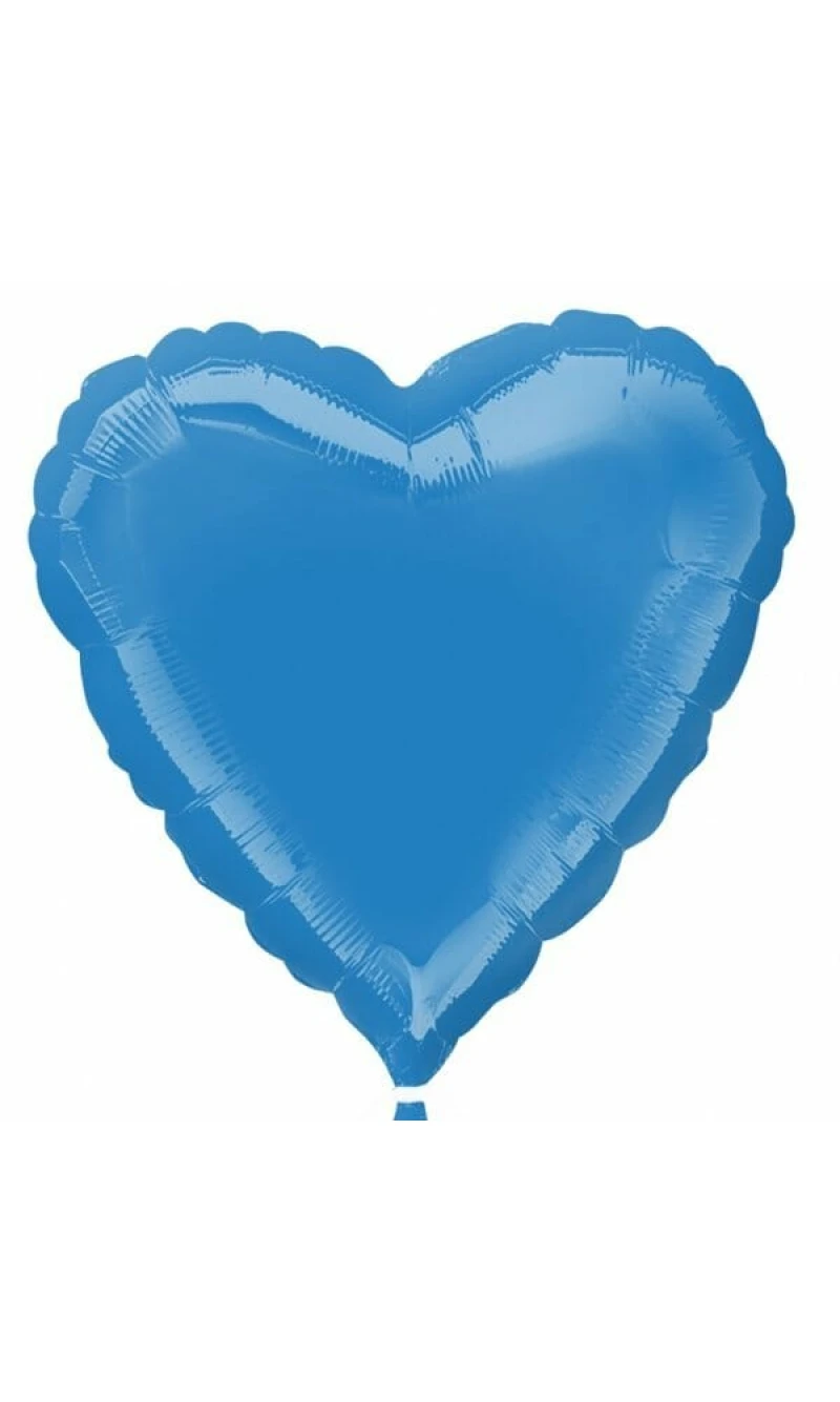 Periwinkle Heart Foil Balloon 18''