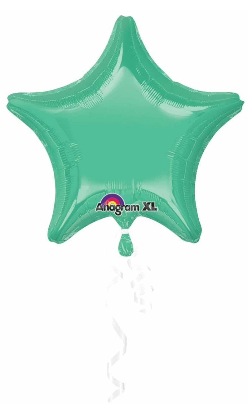Winter Green Star Foil Balloon 18''
