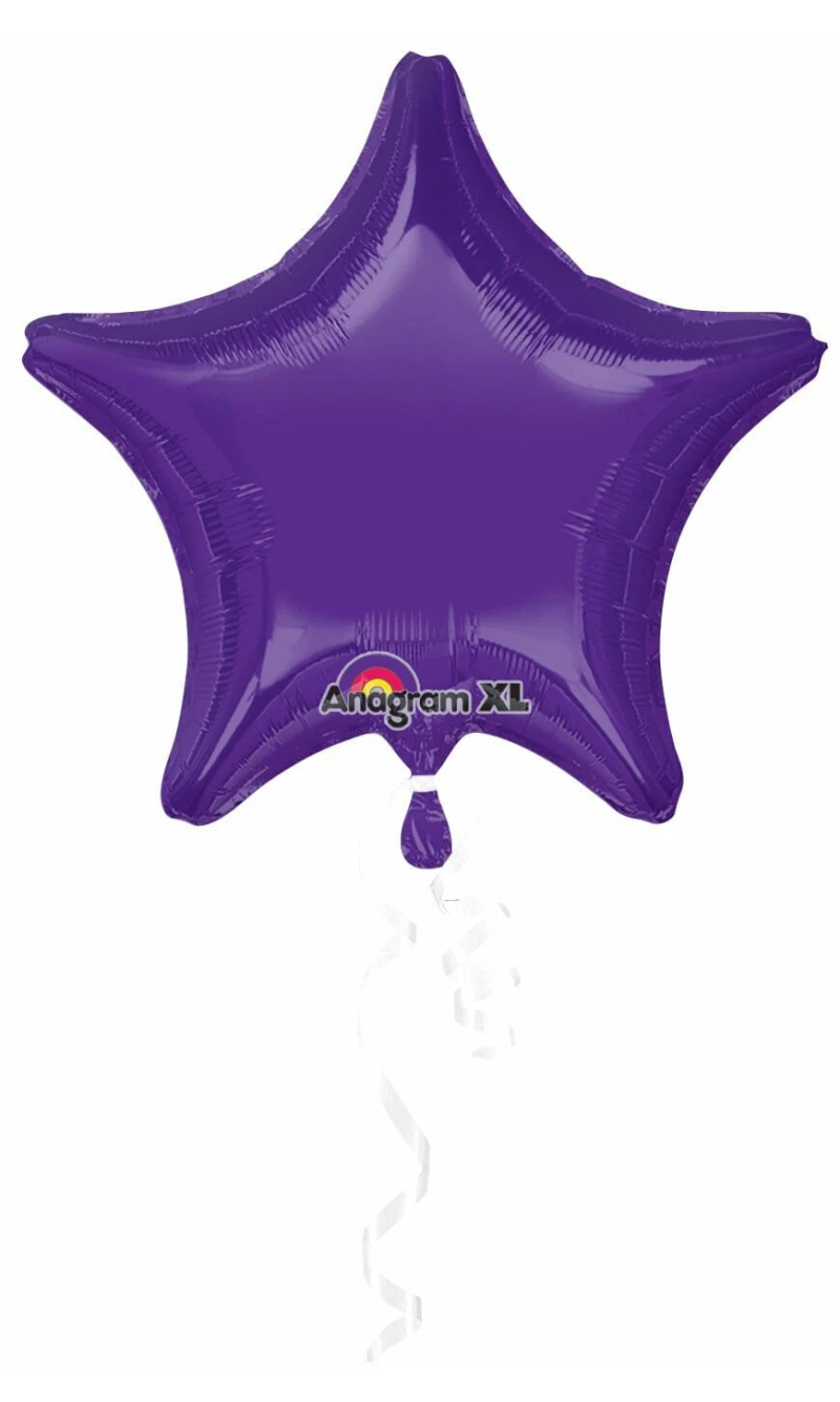 Quartz Purple Star Foil Balloon 18''
