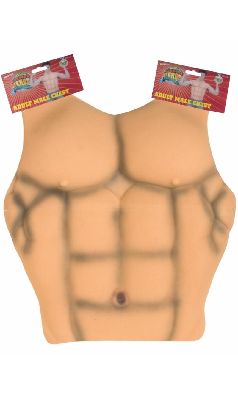 Bachelor & Stag Male EVA Six Pack Muscle Chest - One Size