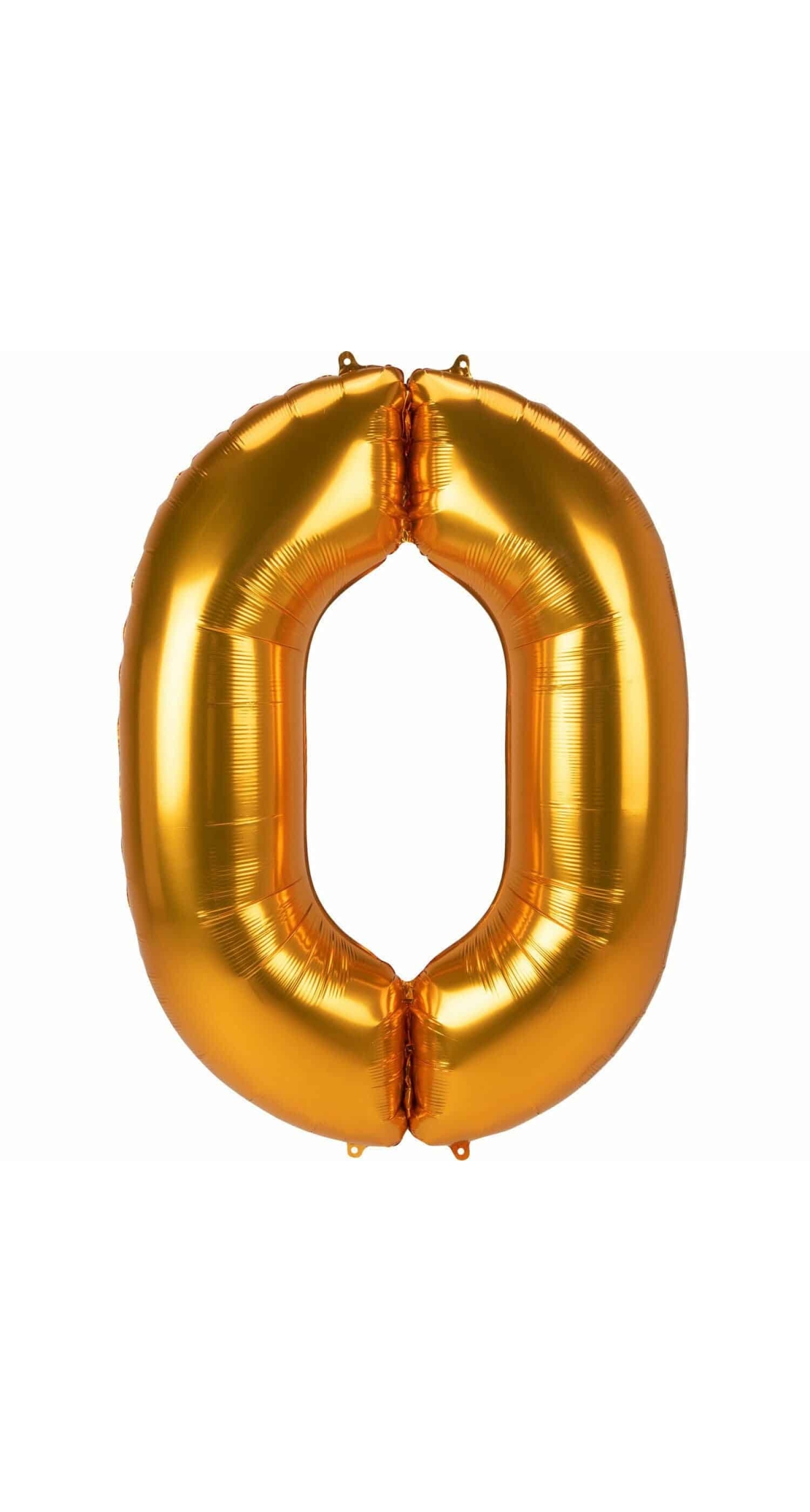 53 Inch Jumbo Size Foil Balloon Number 0 - Gold