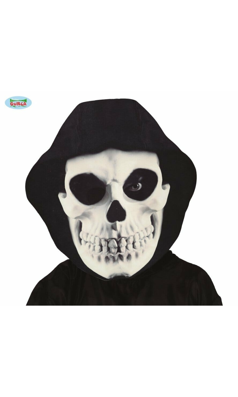 Giant Skull Mask with Hood - Adult One Size