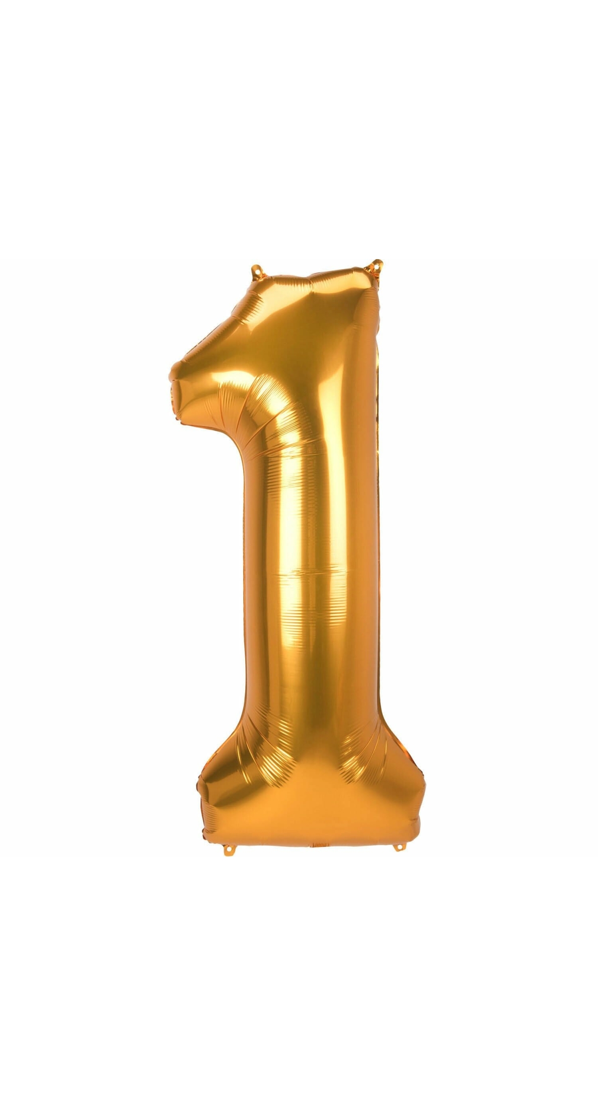 53 Inch Jumbo Size Foil Balloon Number 1 - Gold