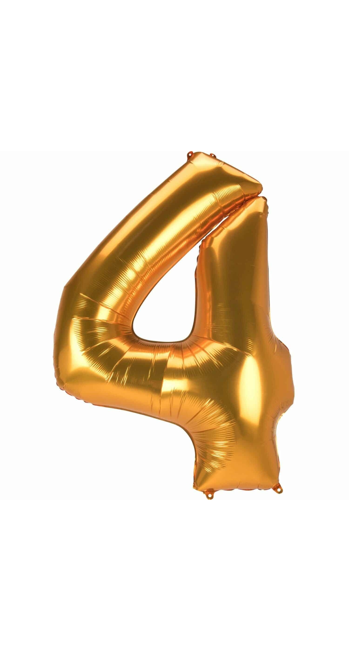 53 Inch Jumbo Size Foil Balloon Number 4 - Gold