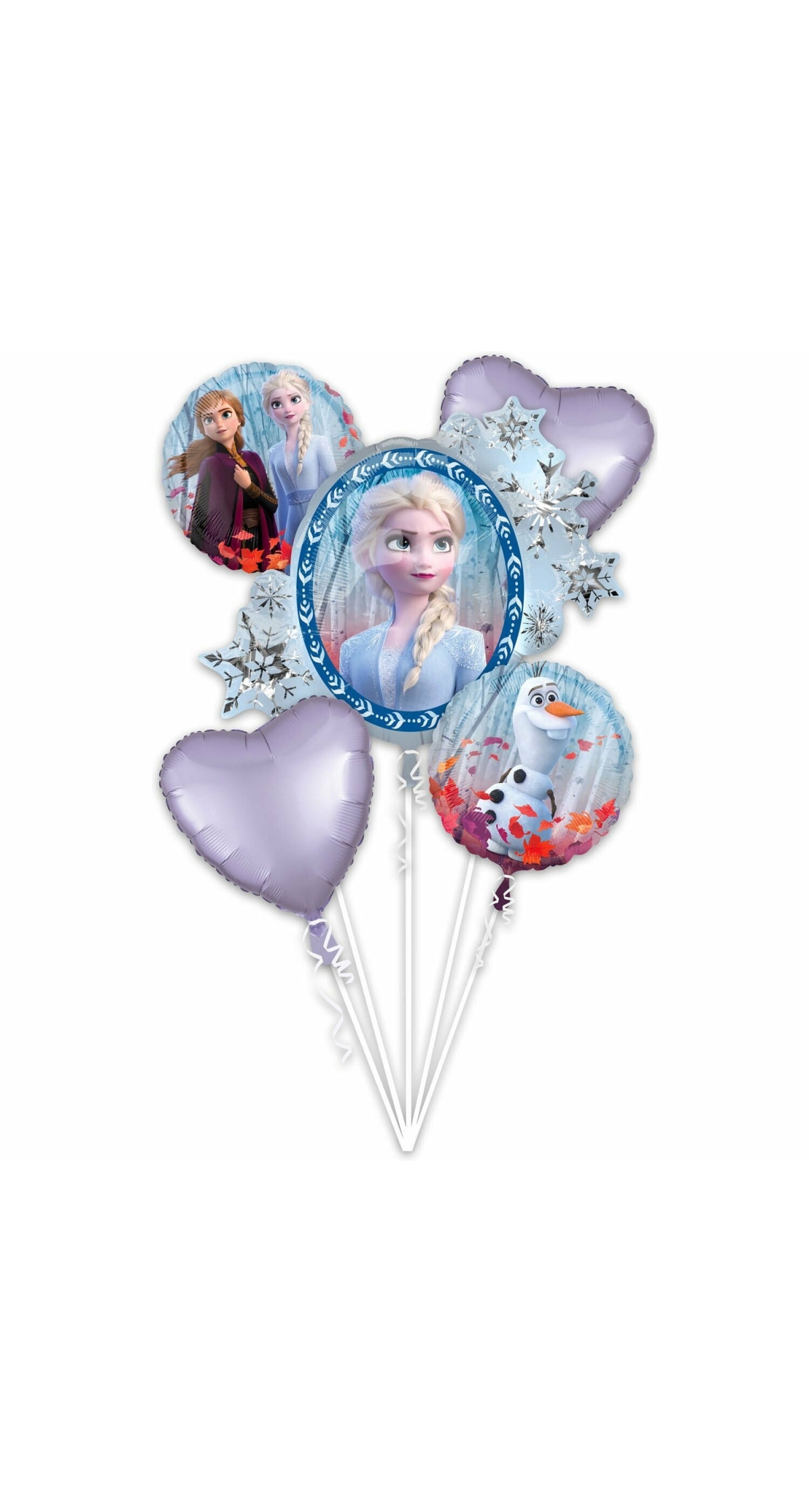 Foil Balloon Bouquet Frozen 2 - 5pk
