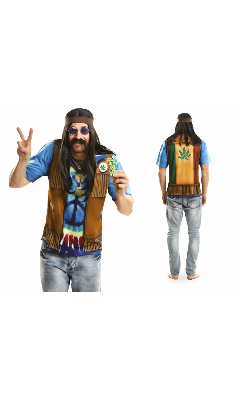 Hippie, Manga Corta - Adult Size Medium