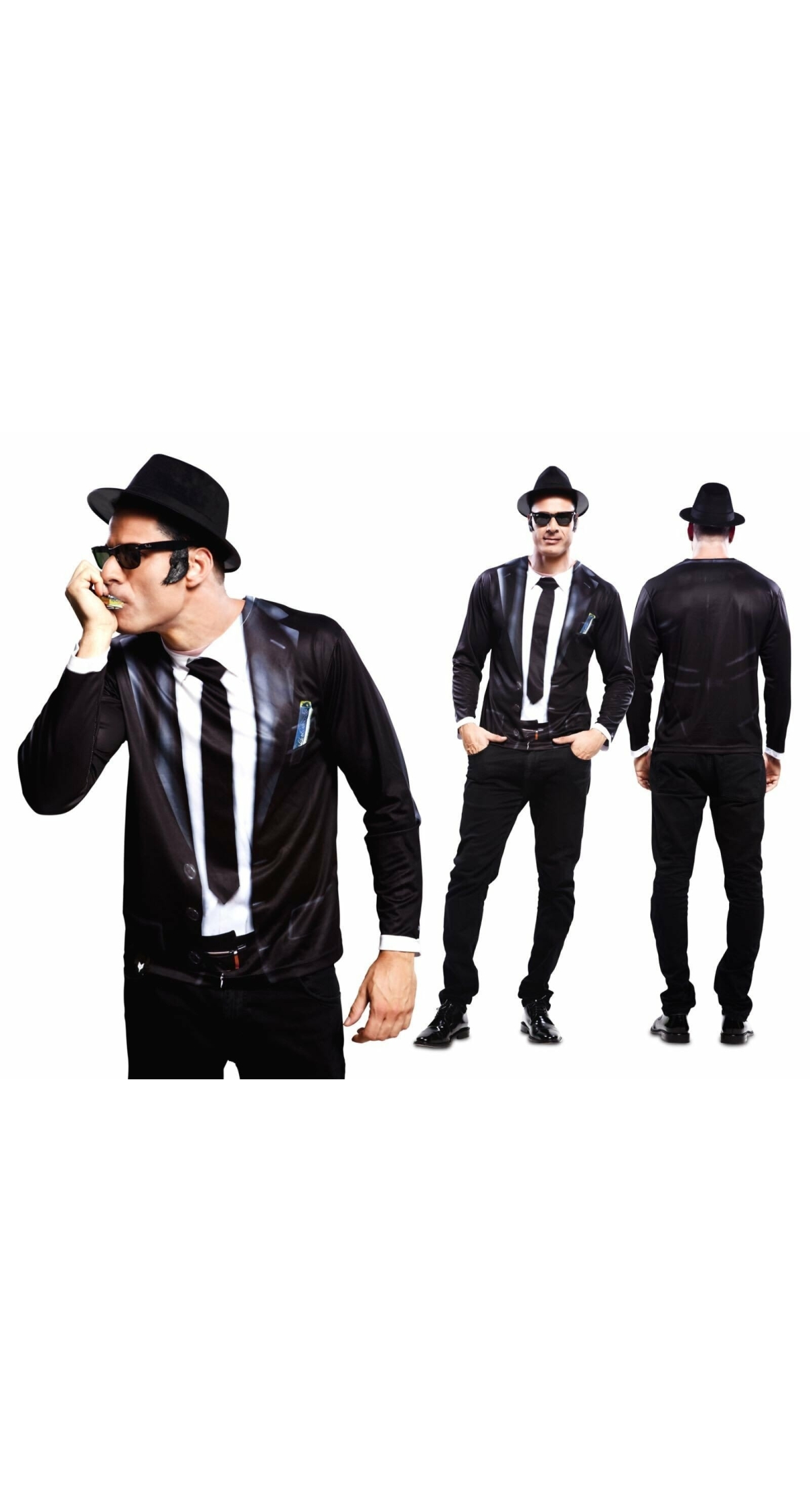 Bluesman, Manga Larga - Adult Size Small
