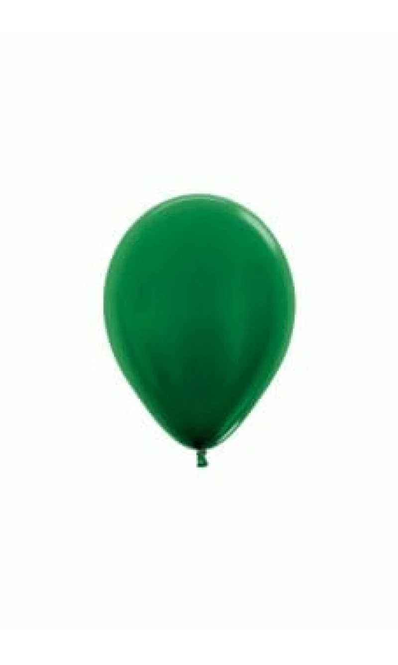 Metallic - Forest Green Latex Balloon - (5" / 12cm)