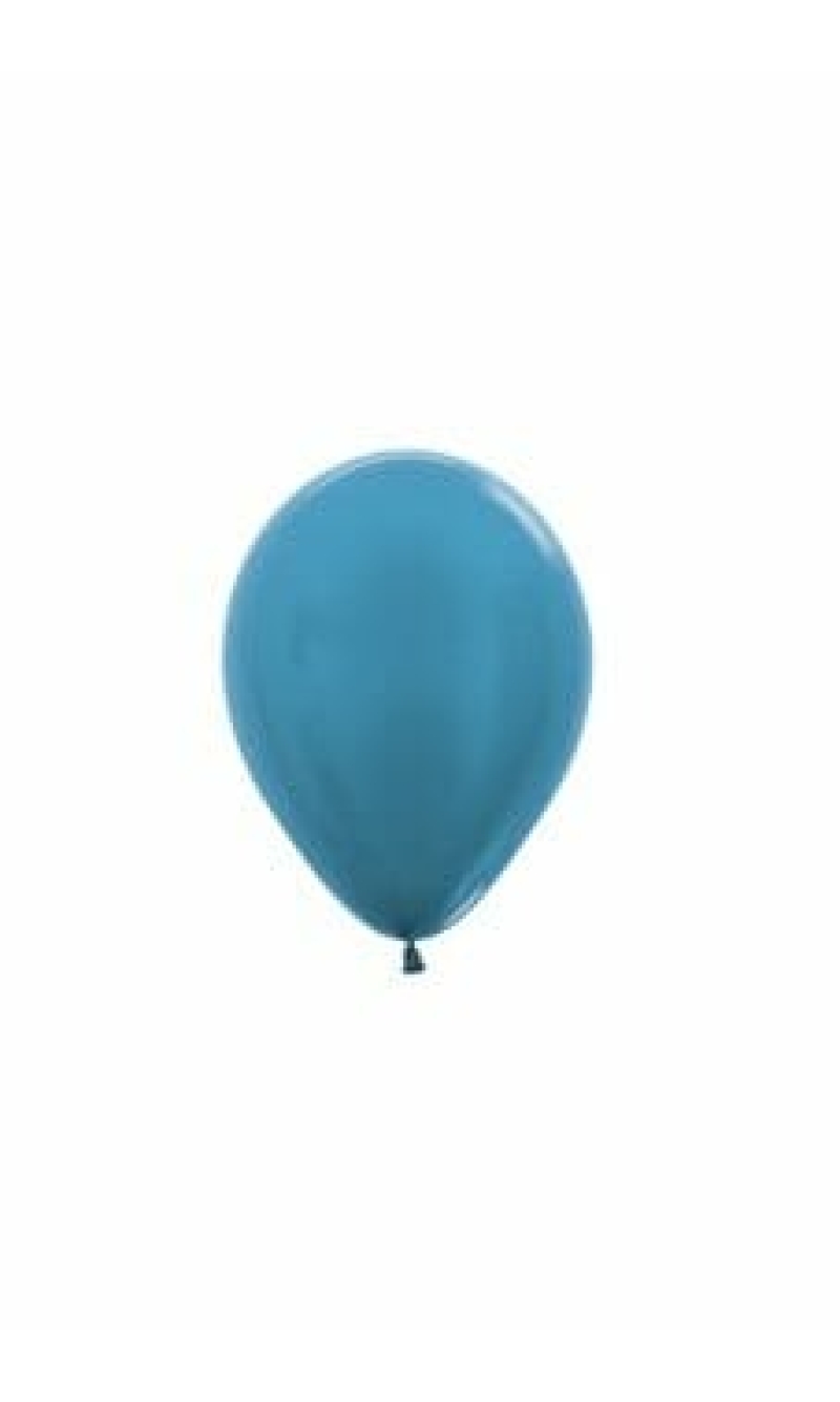 Metallic - Caribbean Blue Latex Balloon - (5" / 12cm)