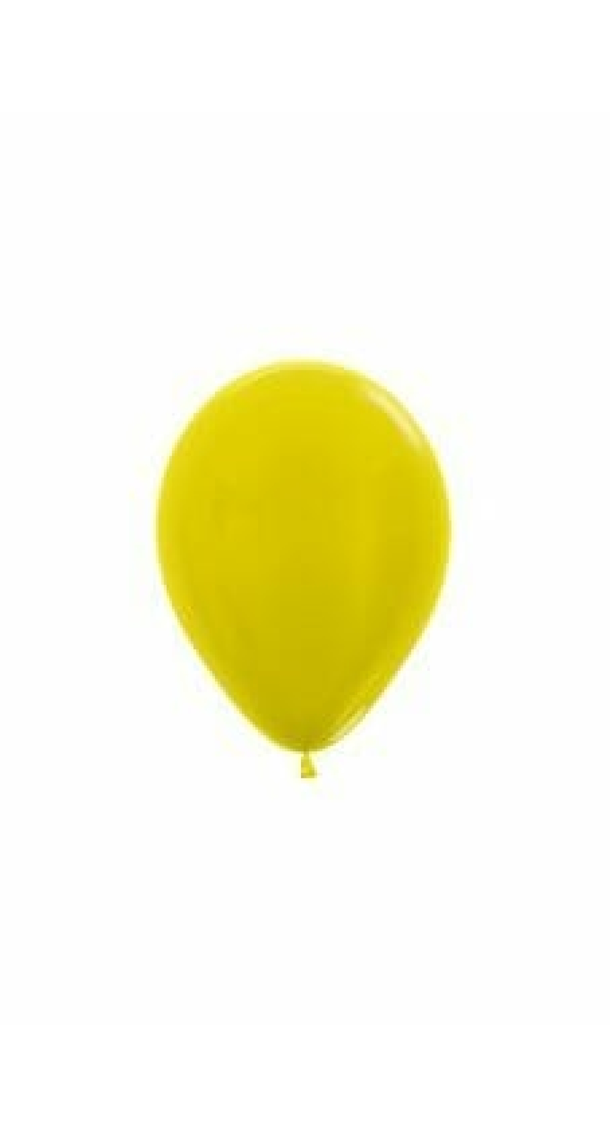 Metallic - Yellow Latex Balloon - (5" / 12cm)
